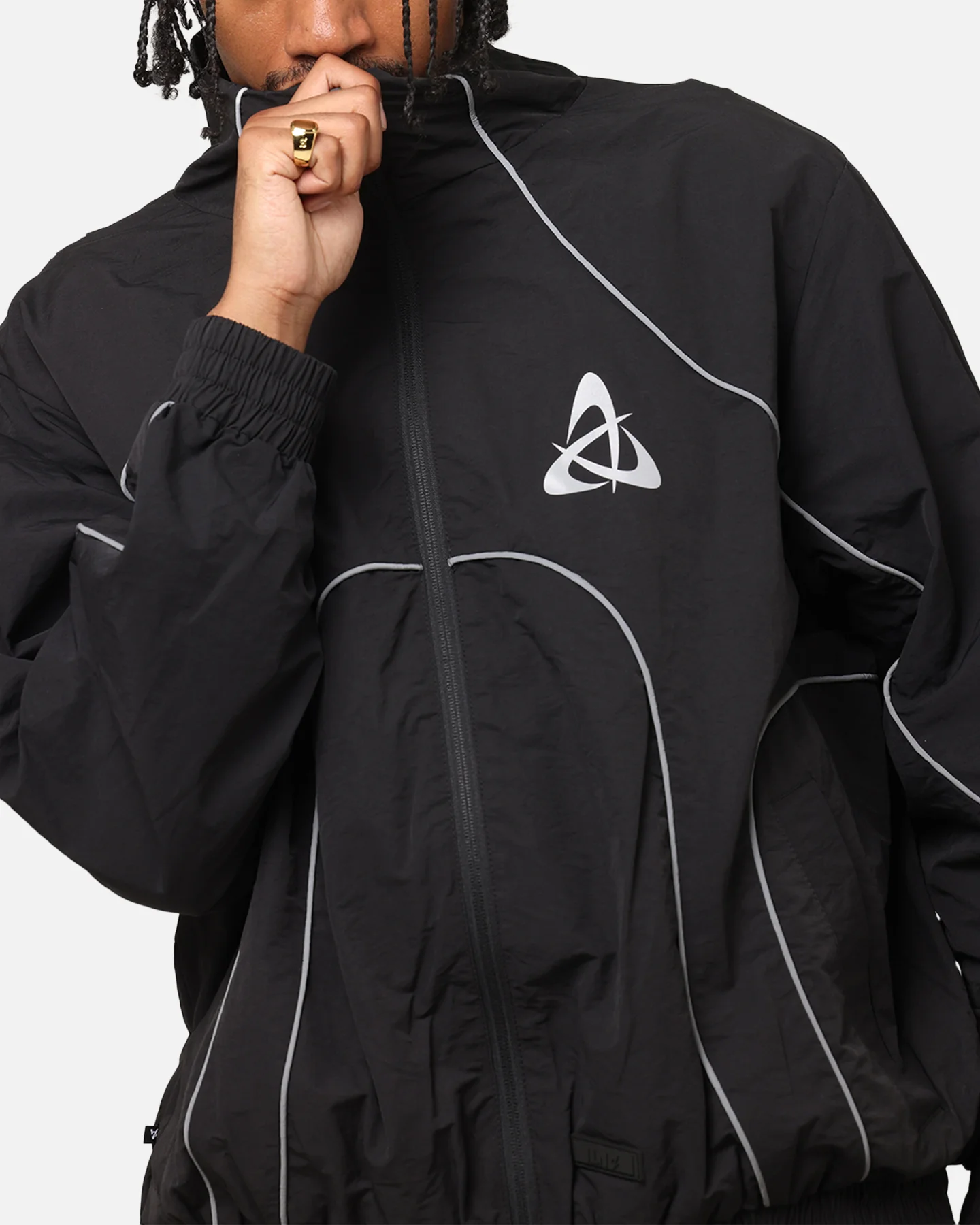 The Anti Order Stereo Nylon Track Jacket Black