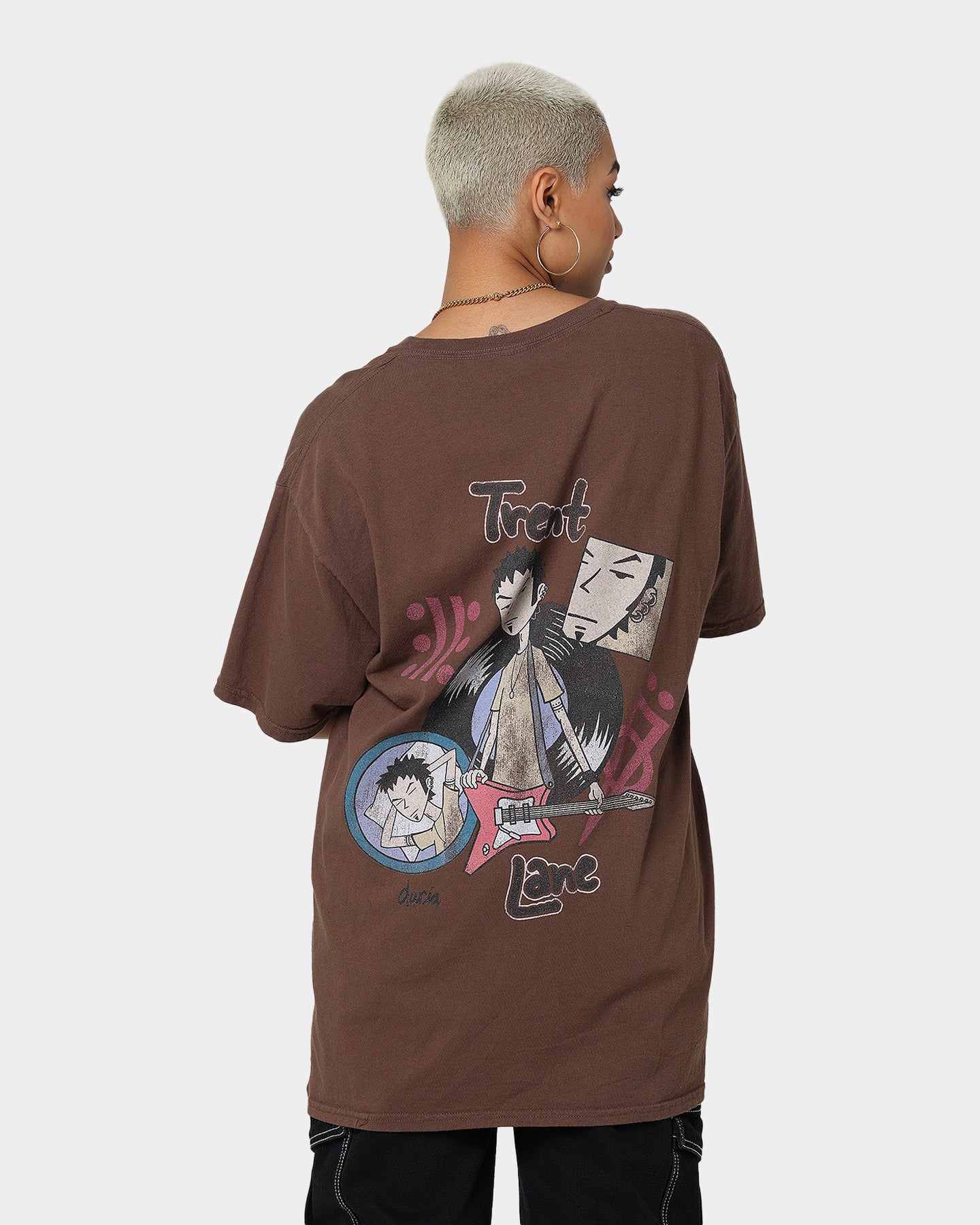 American Thrift X Daria Trent Lane Vintage T-Shirt Brown