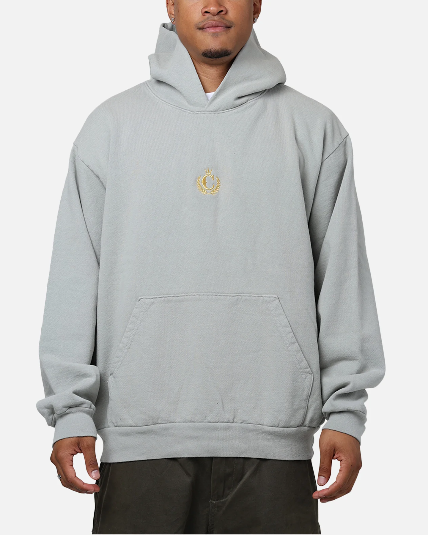 Culture Kings CK Embroidered Hoodie Sage