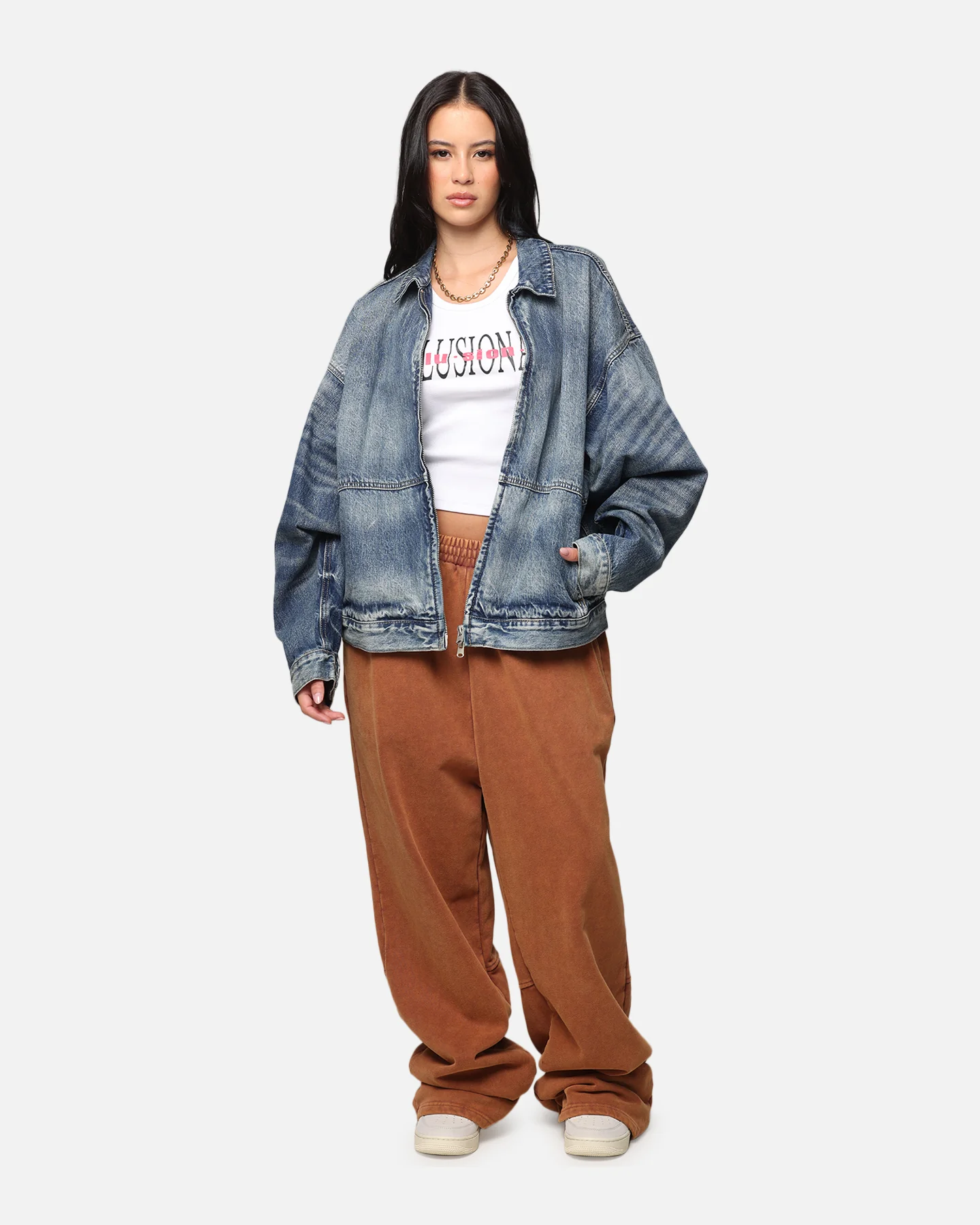 MNML Denim Choir Coat Vintage Blue