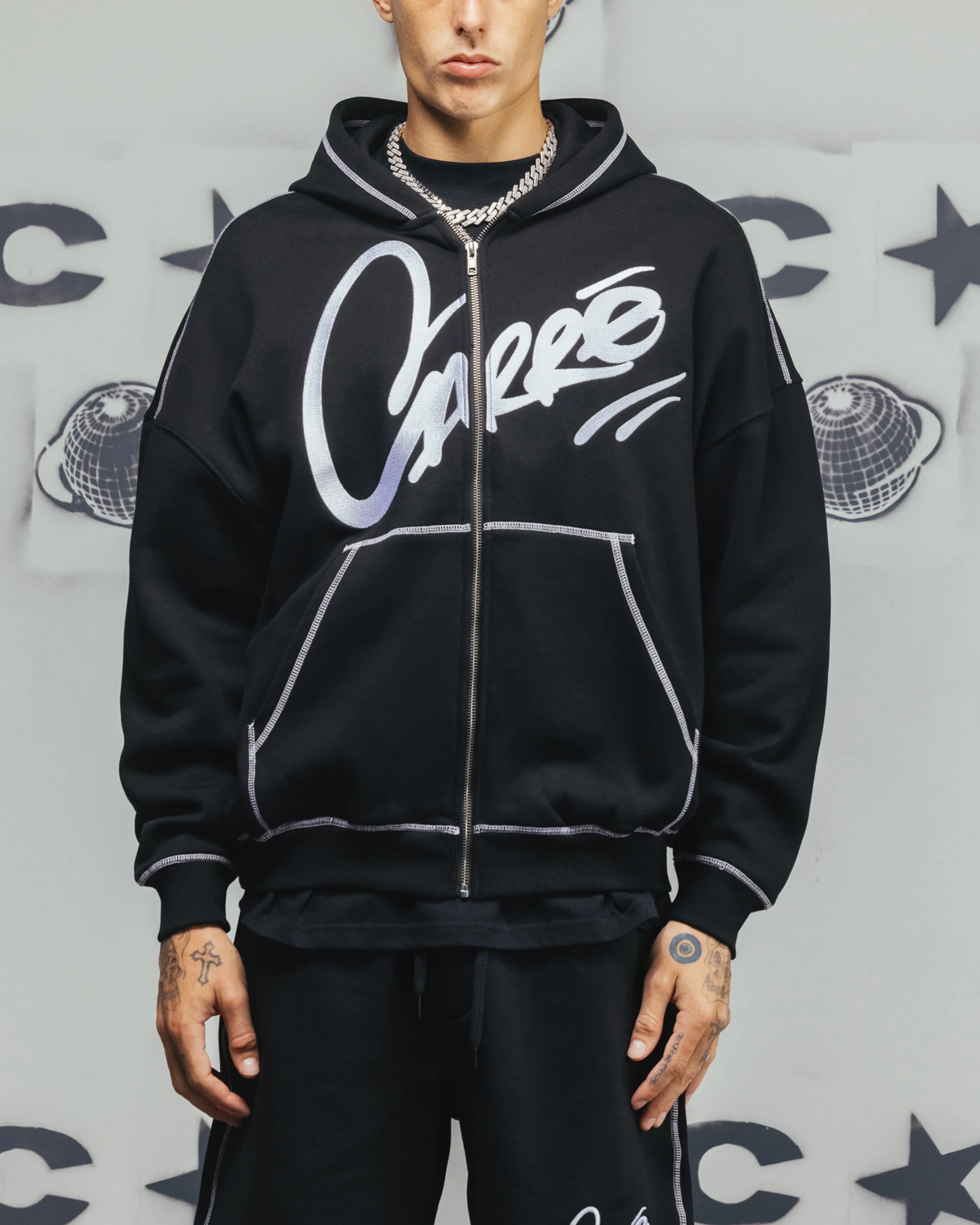 Carre Corrupt Hoodie Black