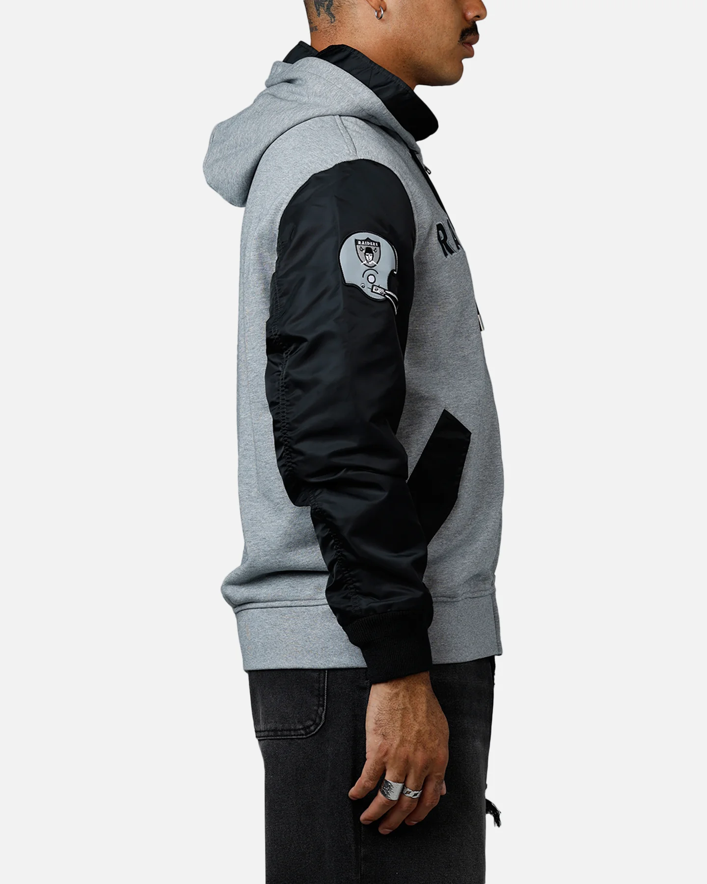 New Era X Alpha Series X NFL Oakland Raiders Jacket Grey/Black