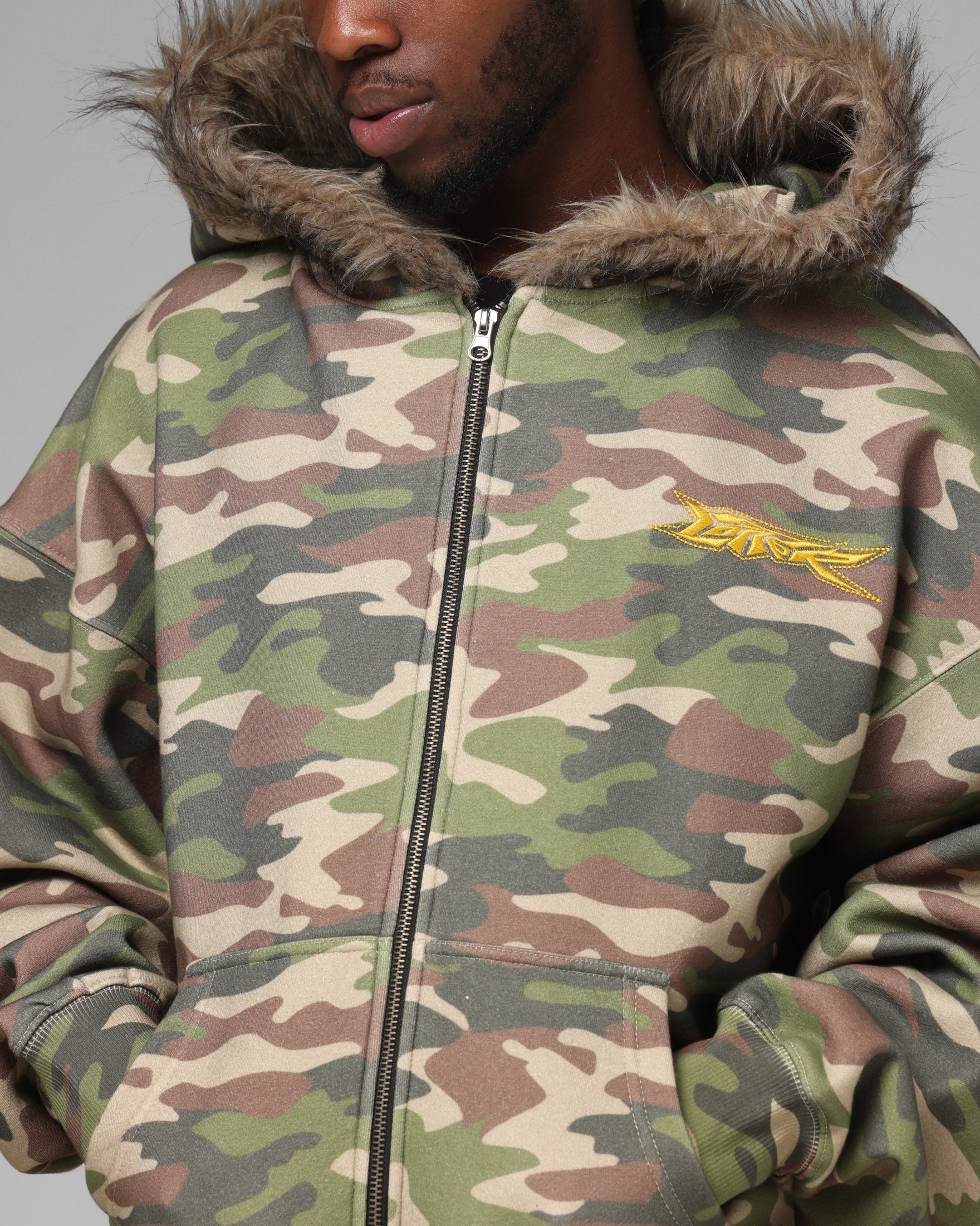 Loiter Purity Zip Hoodie Camo