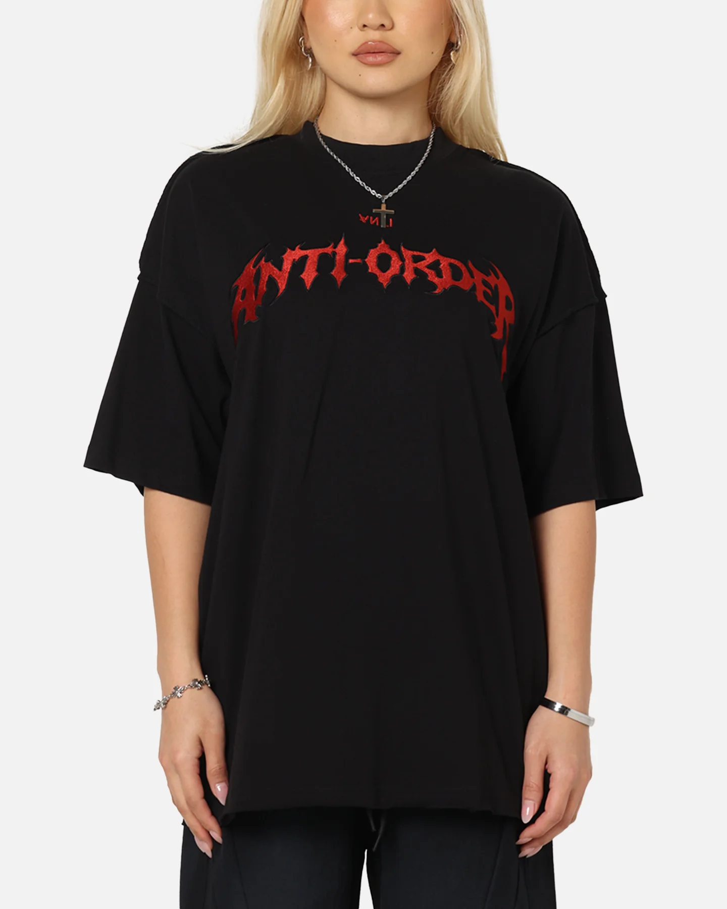 The Anti Order Mosh Non Seam T-Shirt Black/Red