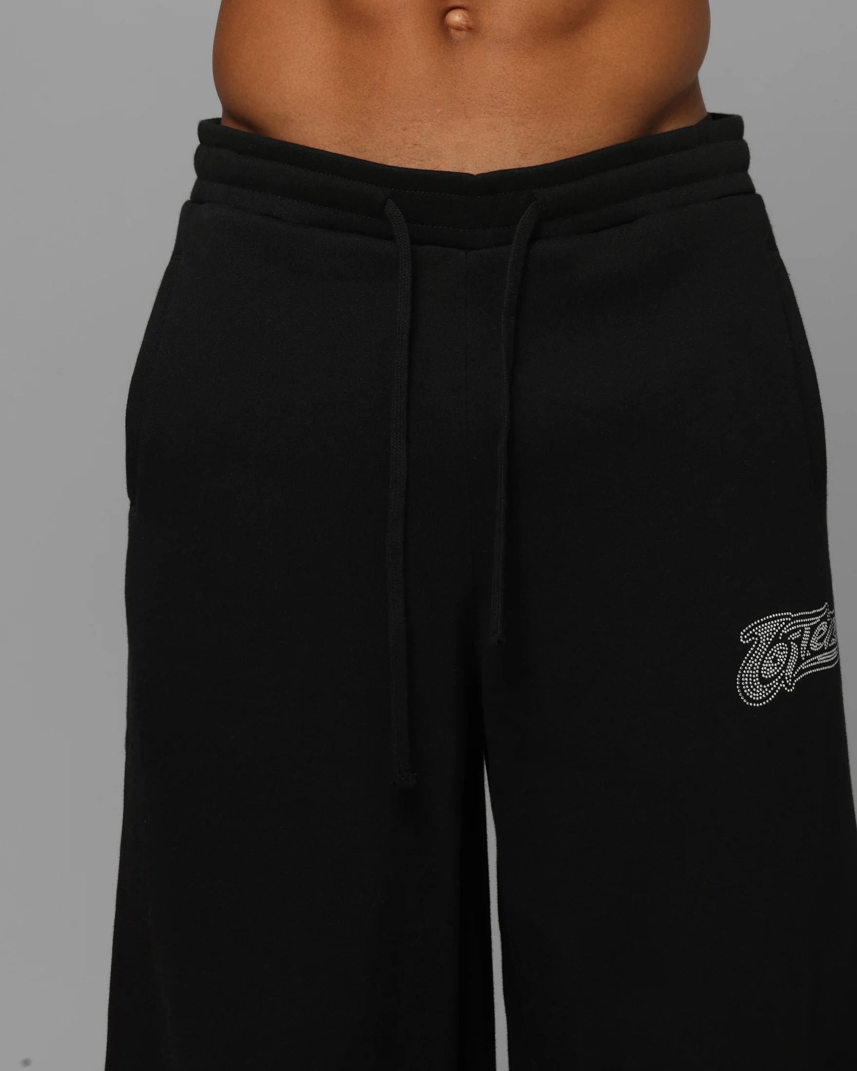Loiter Silicone Ultra Wide Sweatpants Black
