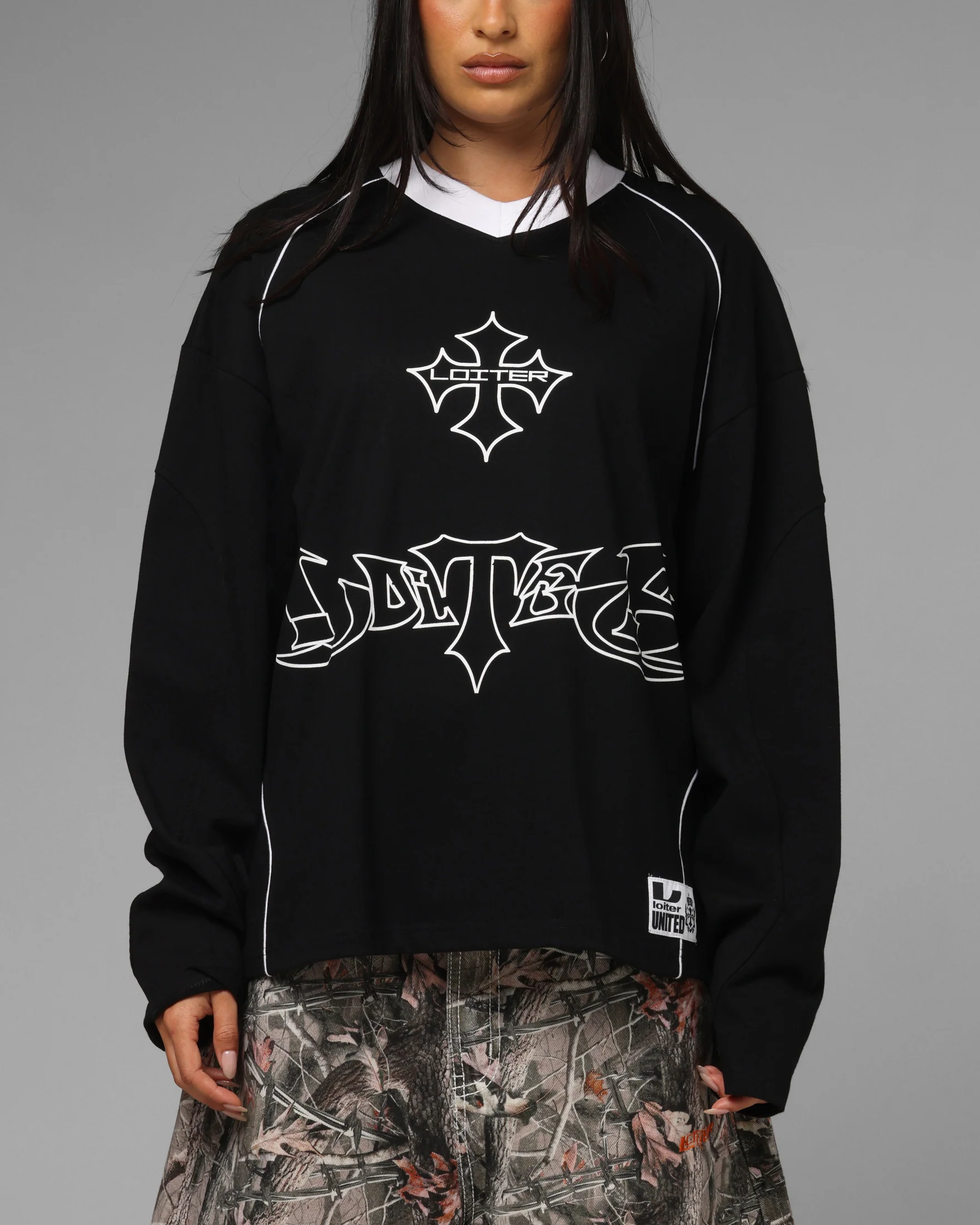 Loiter Imperial Cup Long Sleeve T-Shirt Black