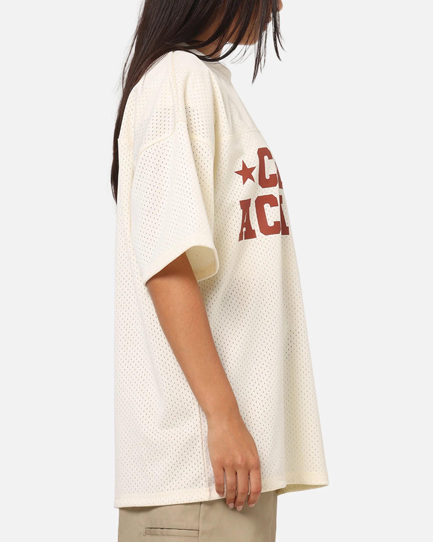 Carre Star Academy Mesh T-Shirt Off White
