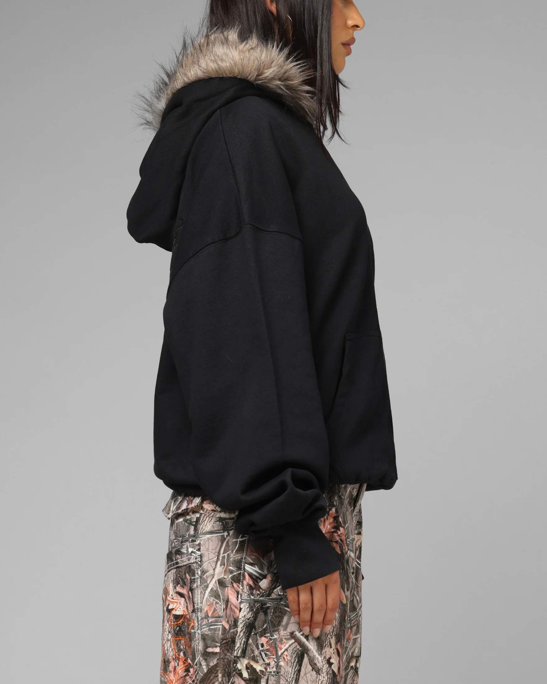 Loiter Purity Zip Hoodie Black