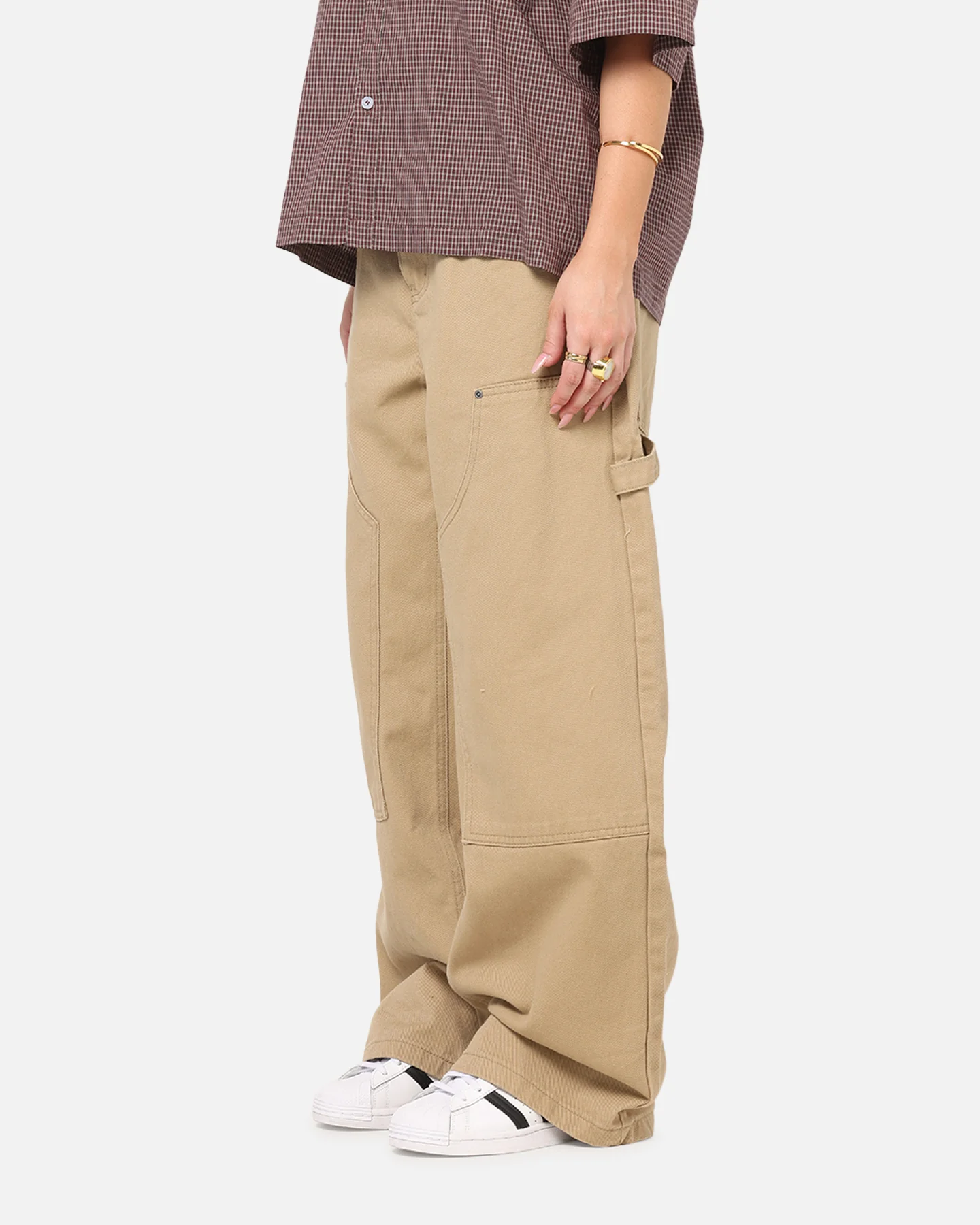 Carre Baggy Work Jeans Stone