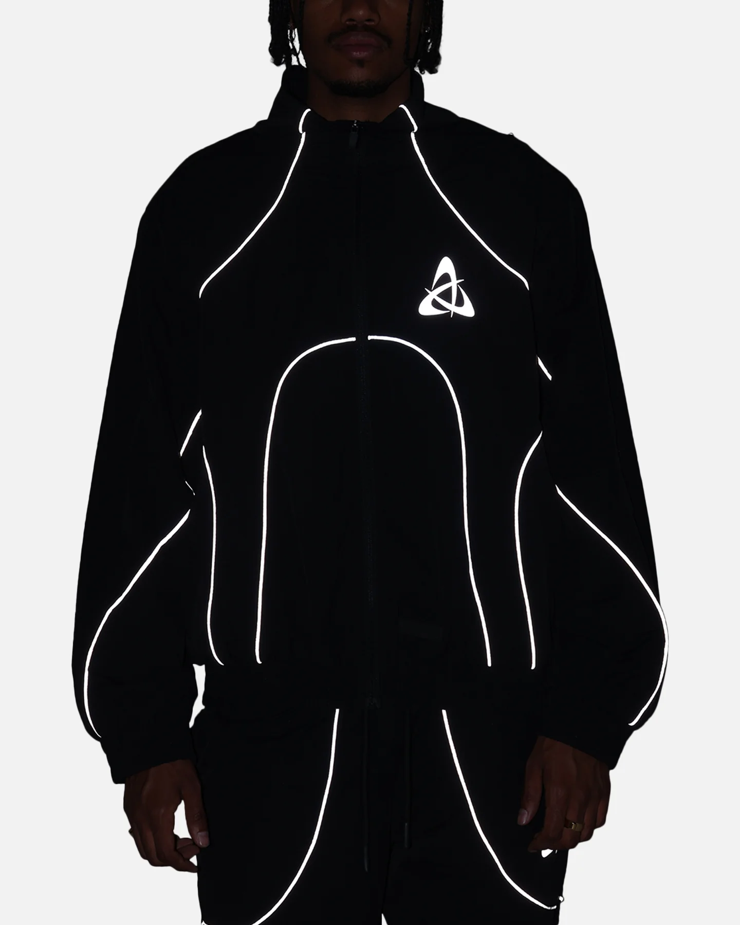 The Anti Order Stereo Nylon Track Jacket Black