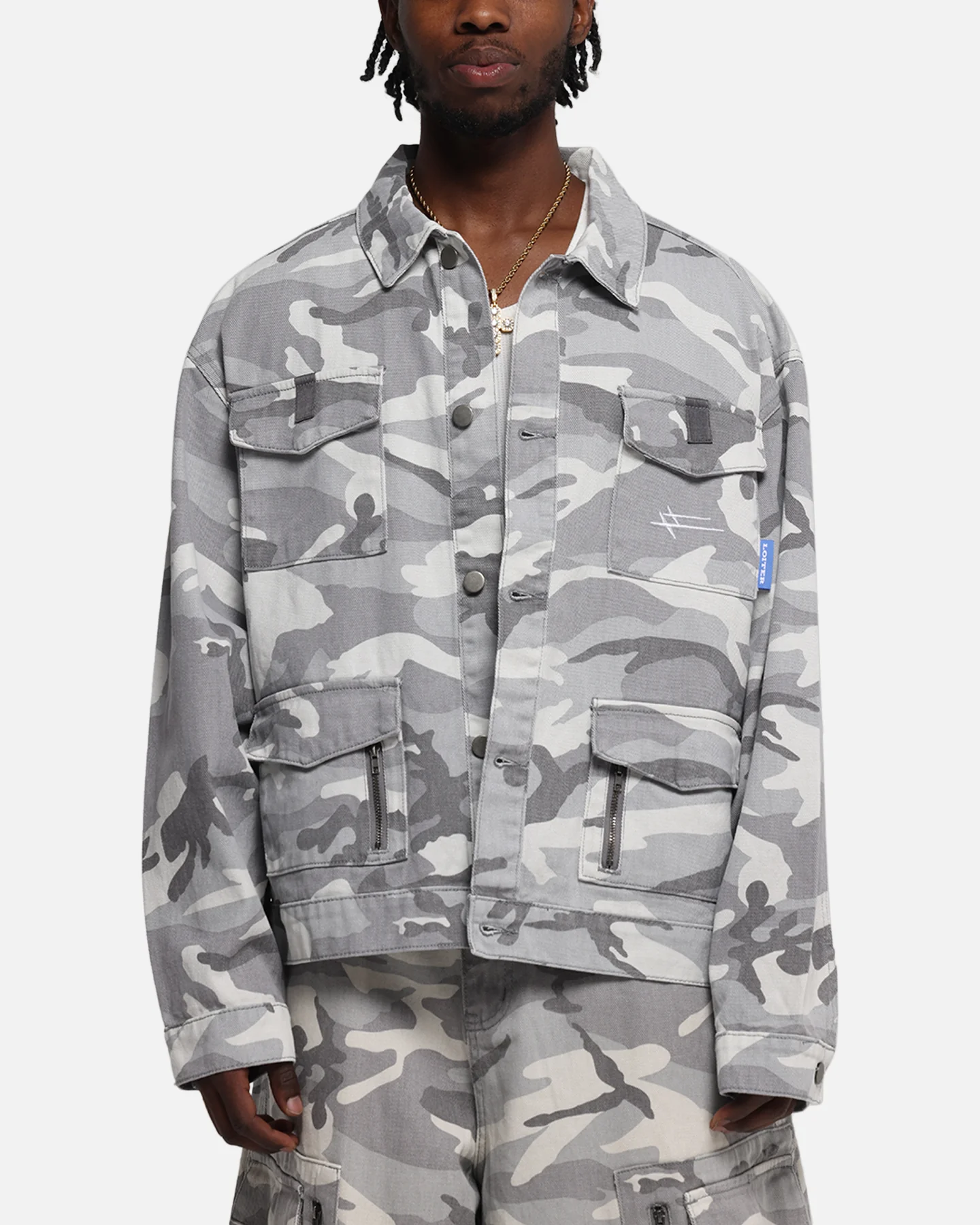 Loiter Combat Utility Jacket Snow Camo