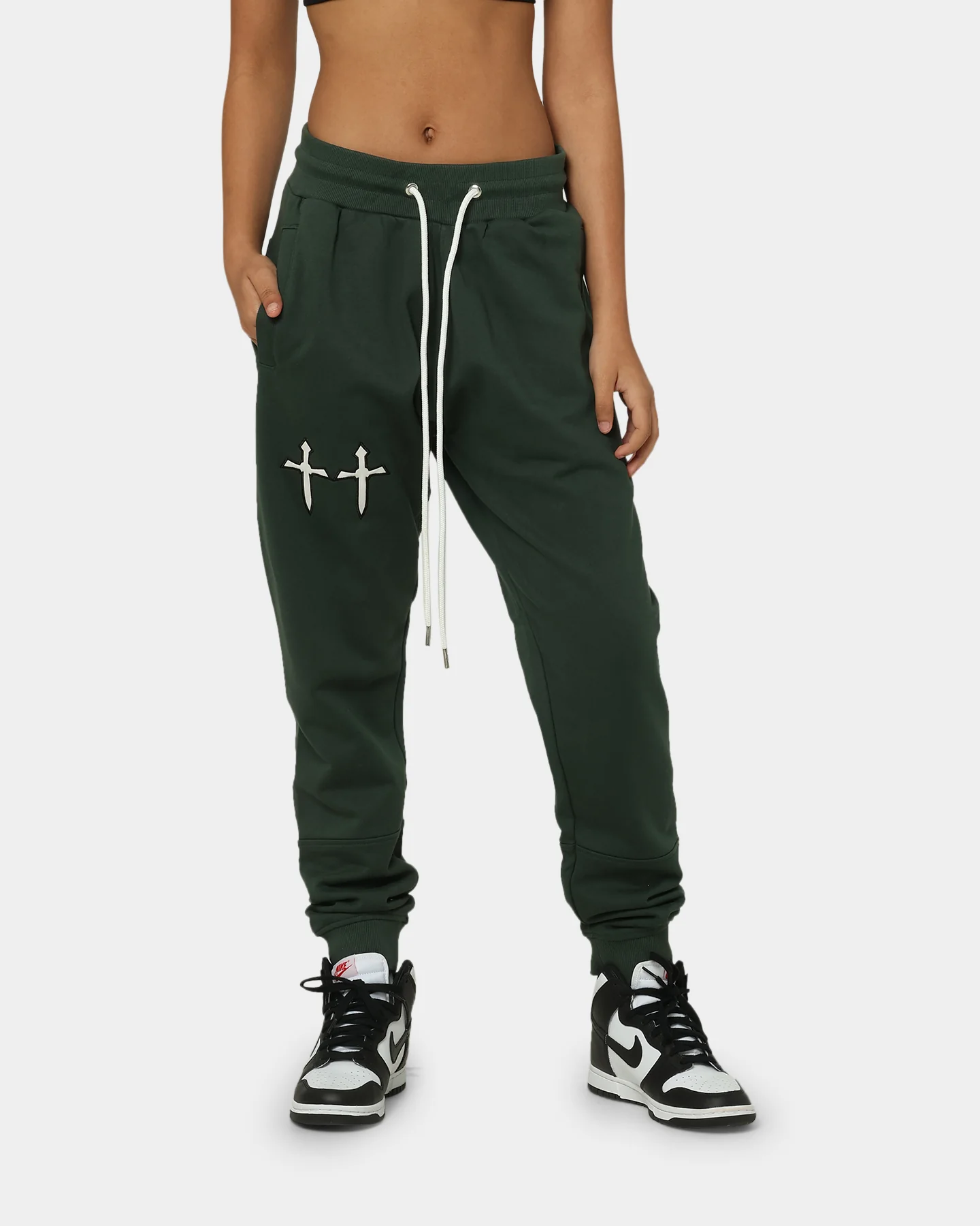 Saint Morta Graves Sweat Pants Dark Green