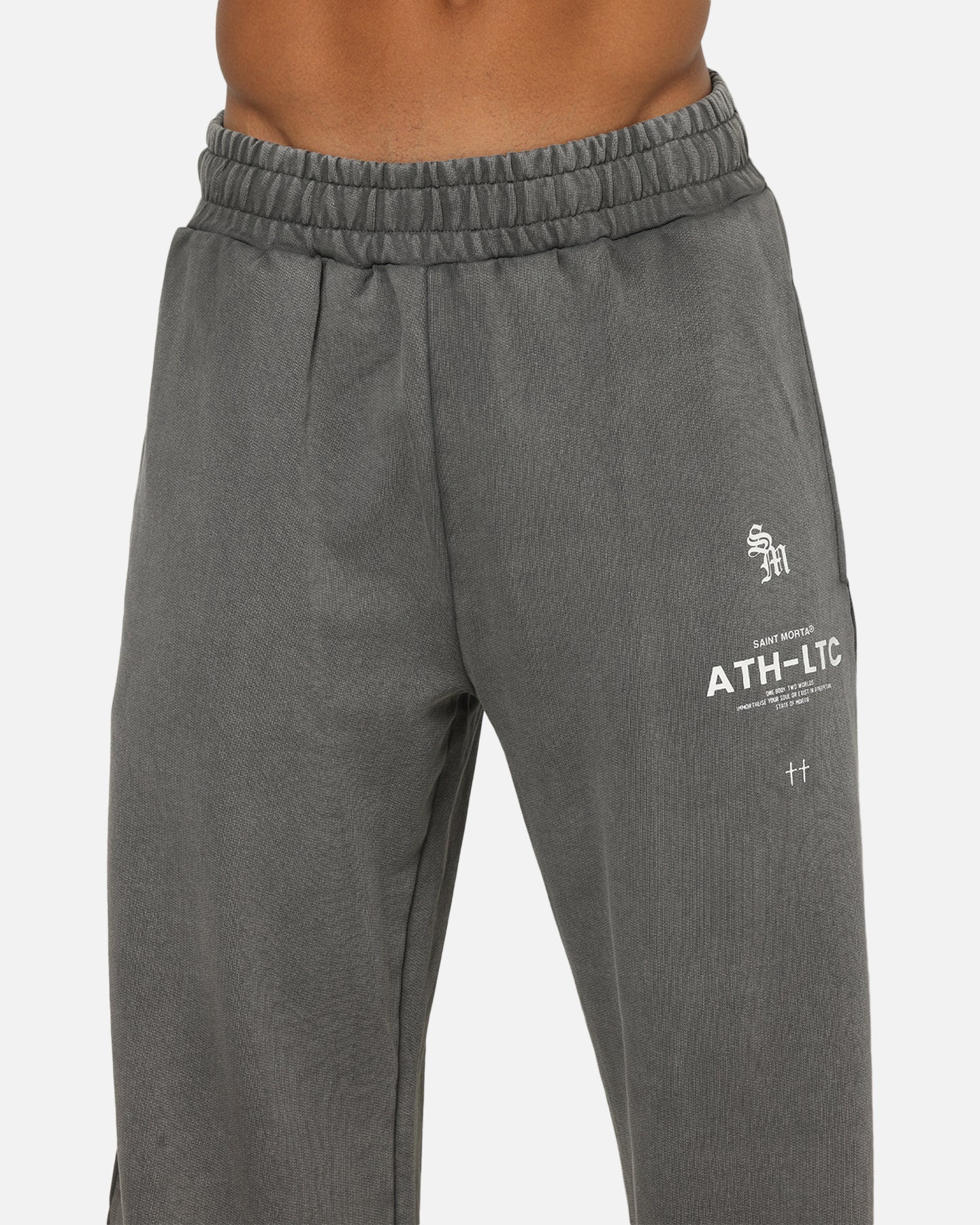 Saint Morta Athletc Sweatpants Washed Charcoal
