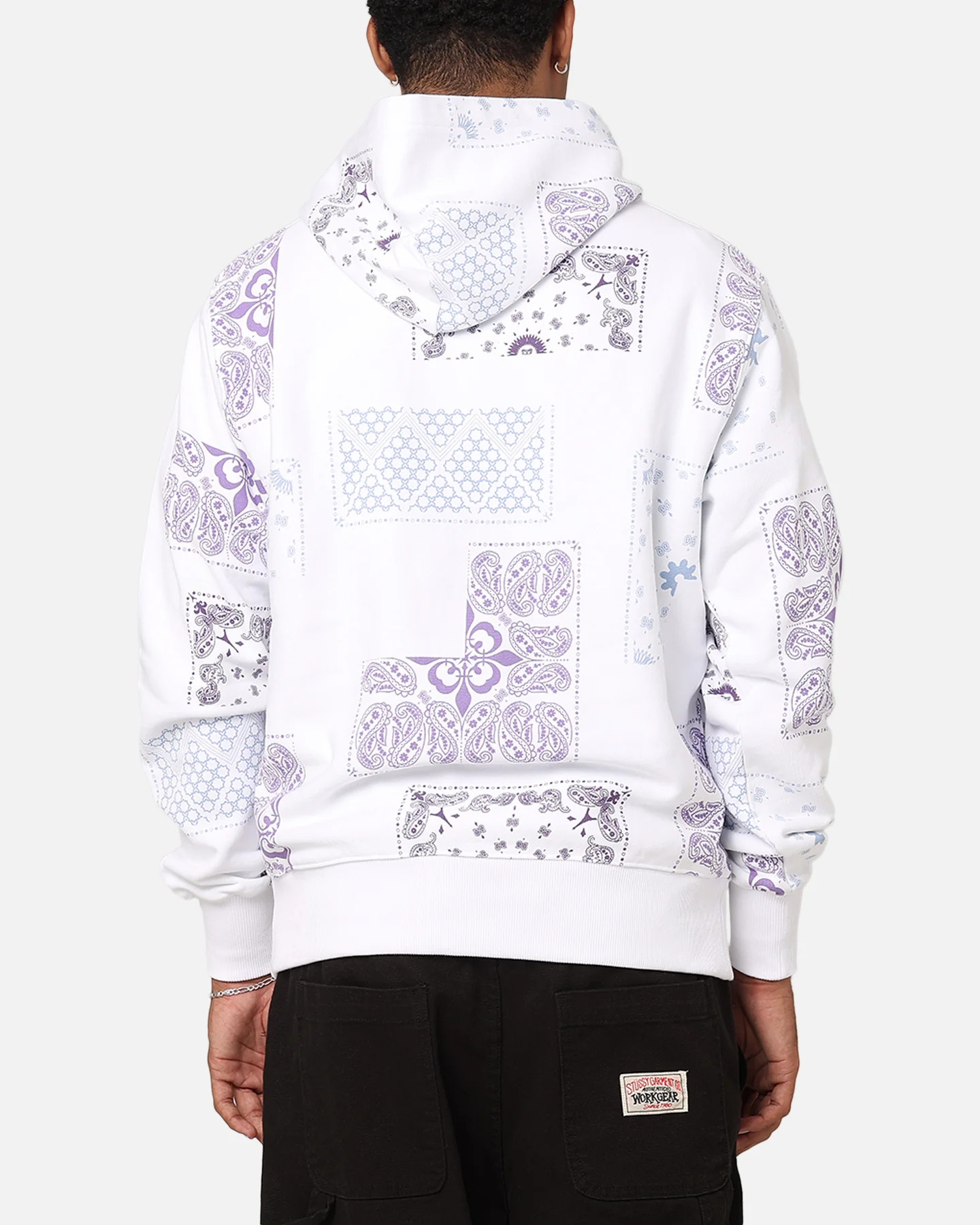 Carre Fragment Paisley Hoodie White