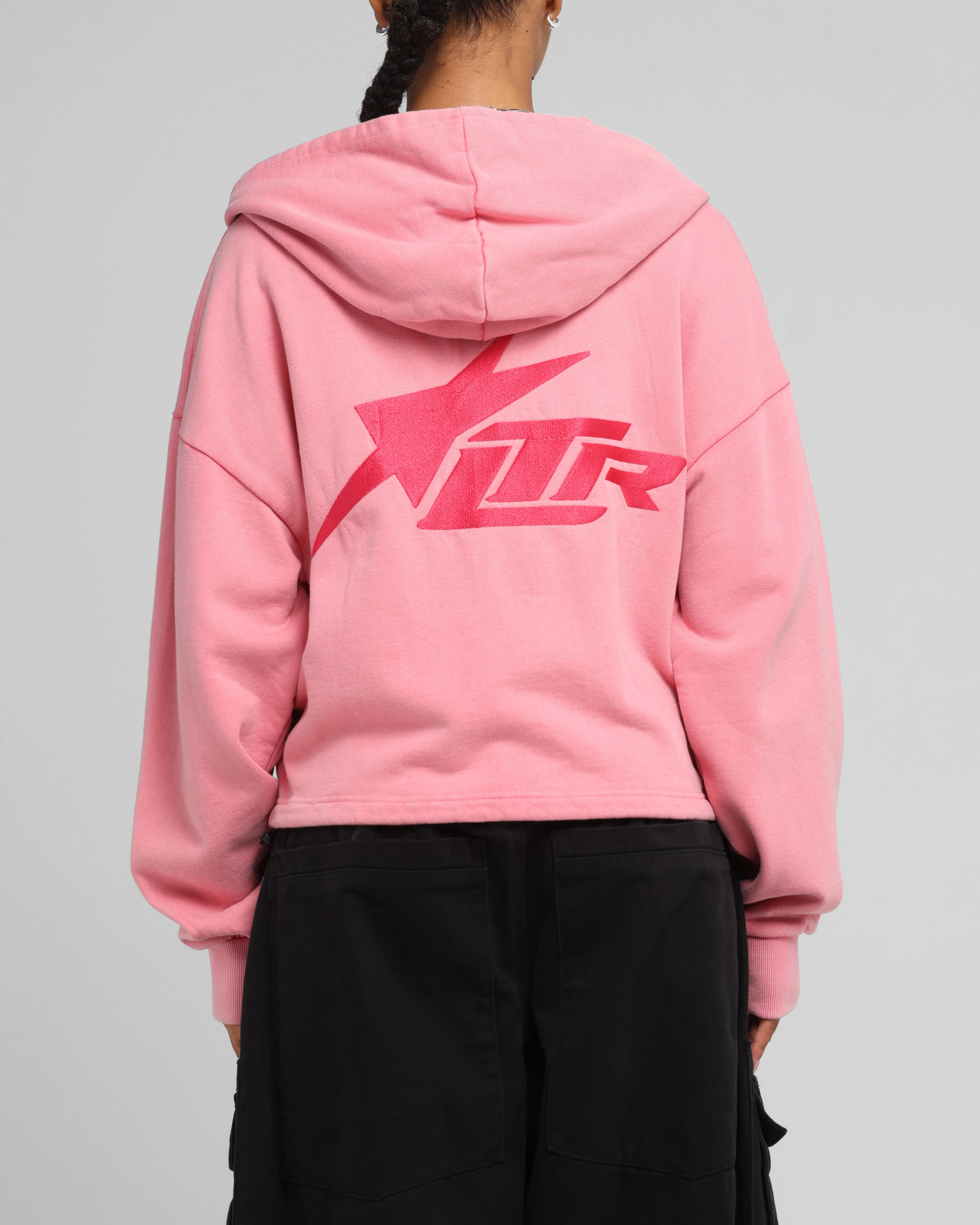 Loiter Women's Utility Cropped Hoodie Pink