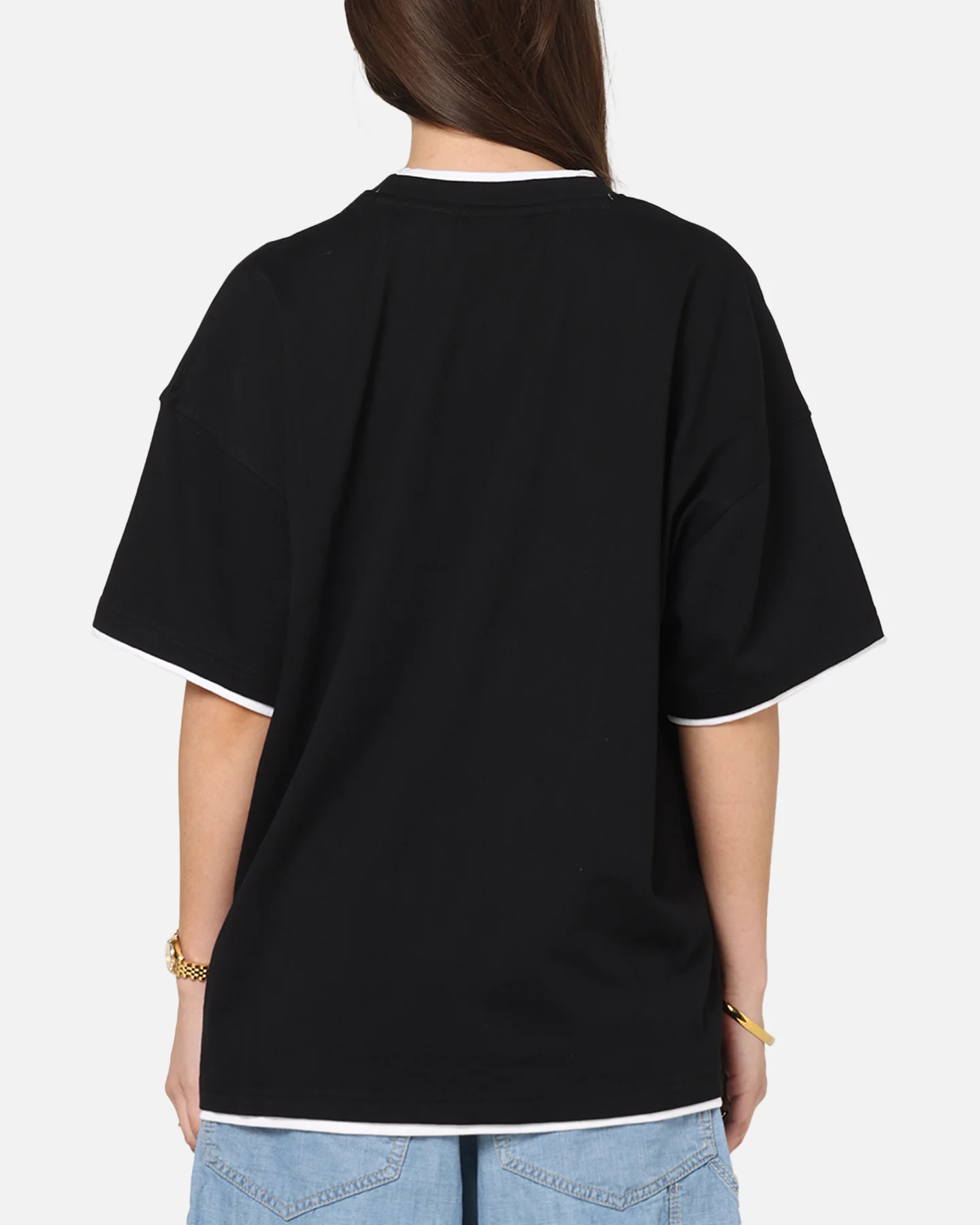 Carre Motion Layered T-Shirt Black/White
