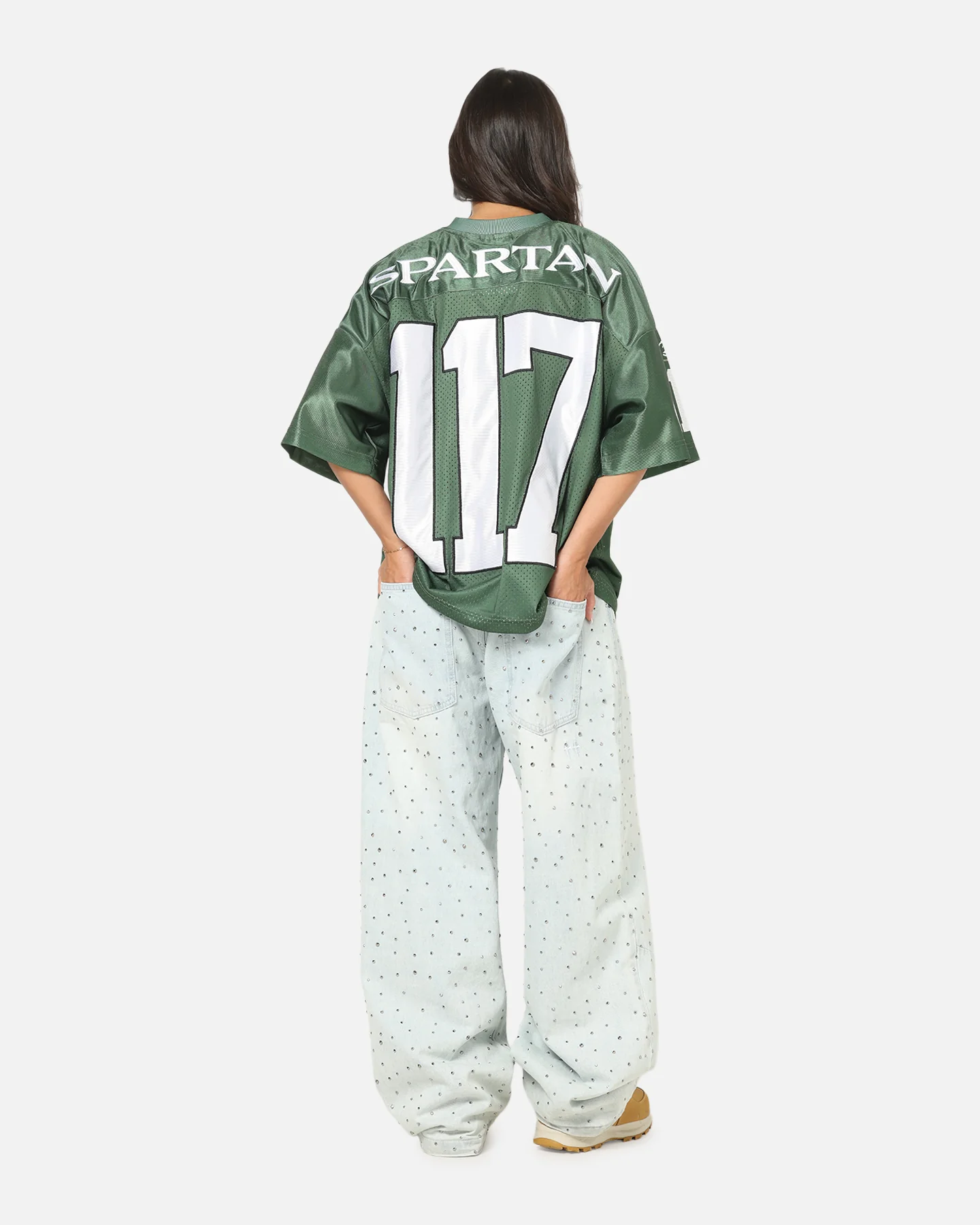 73Studio X Halo 2 Spartan 117 Football Jersey Forest Green