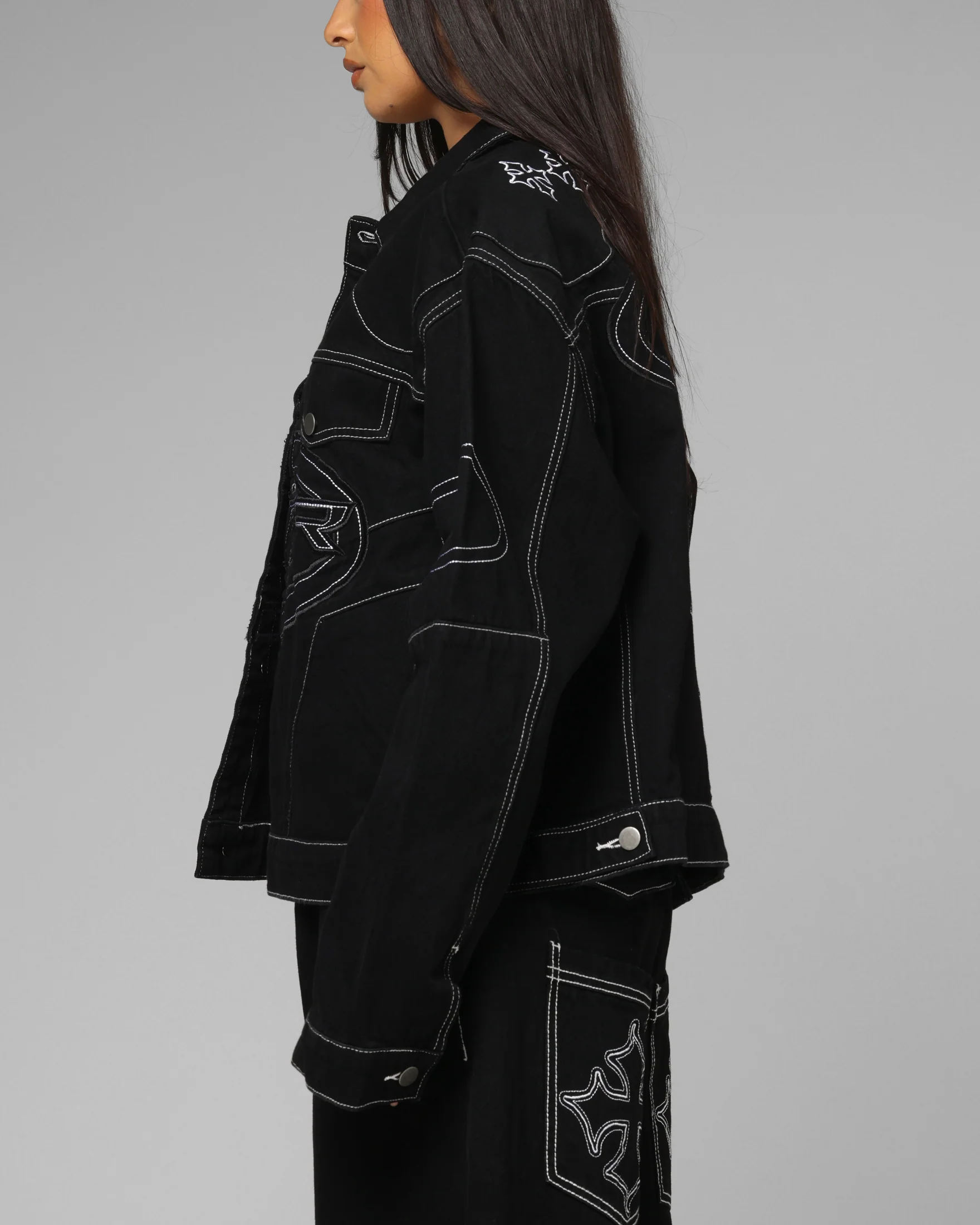 Loiter Daytona Denim Jacket Black