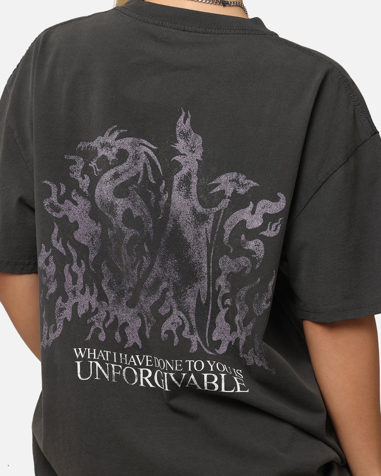 American Thrift Disney Maleficent Heavyweight T-Shirt Black Wash