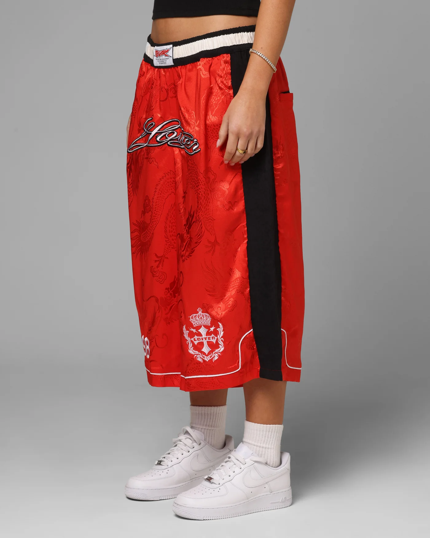 Loiter Fight Club 3 Quarter Shorts Red