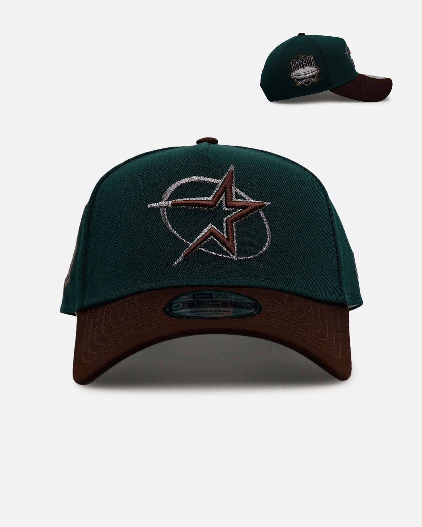 New Era Houston Astros 'Rainforest' 9FORTY A-Frame Snapback Green/Brown