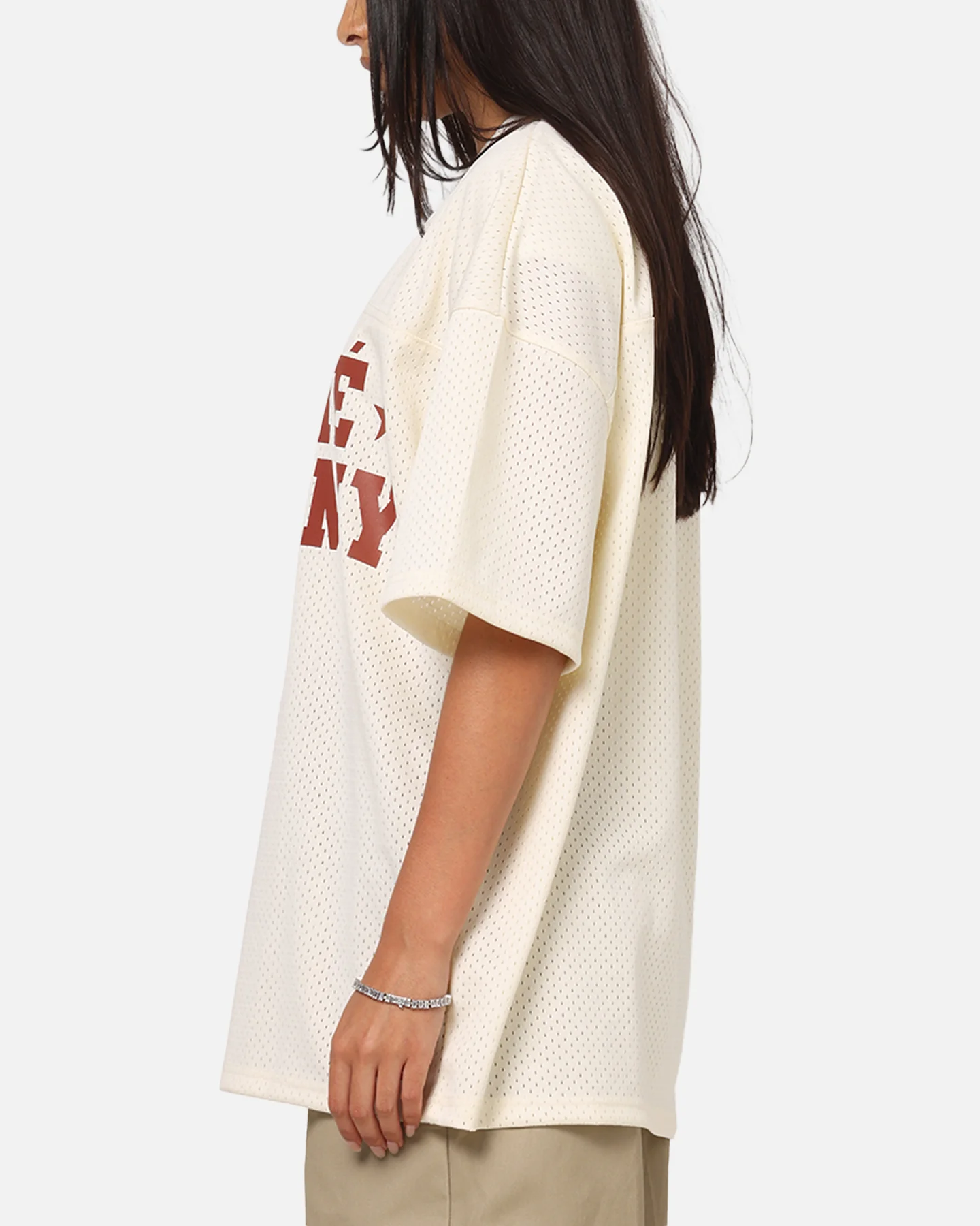 Carre Star Academy Mesh T-Shirt Off White