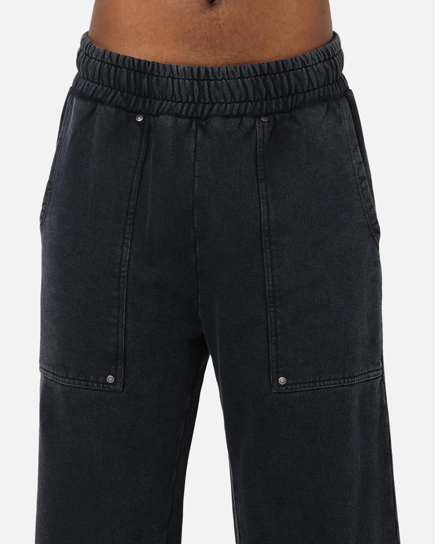 Carre Rivet Trackpants Charcoal