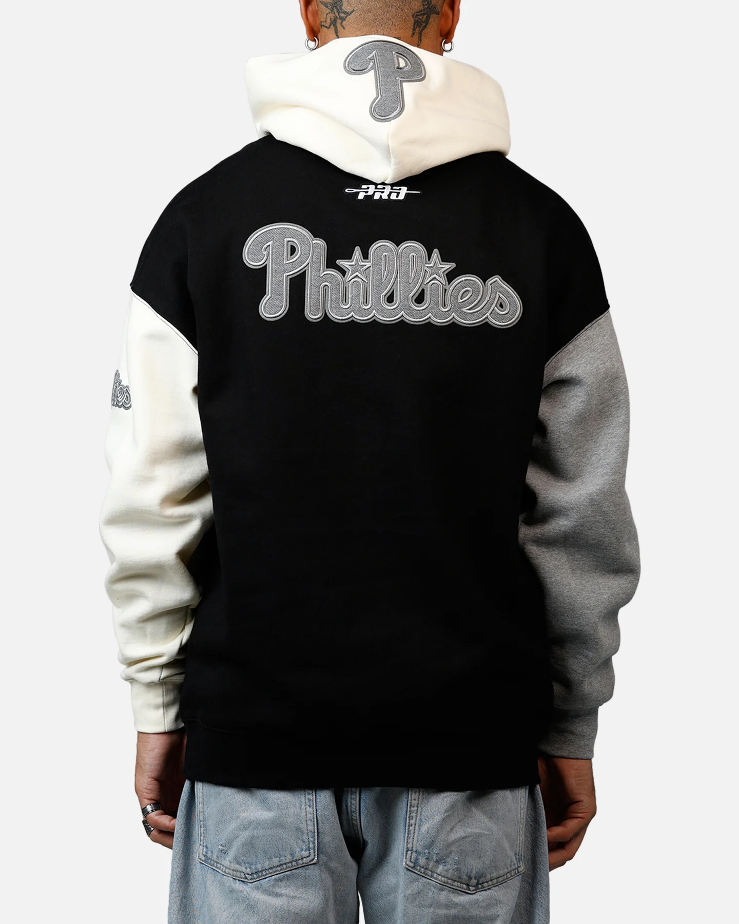Pro Standard Philadelphia Phillies Reverse French Terry Hoodie Black/Grey