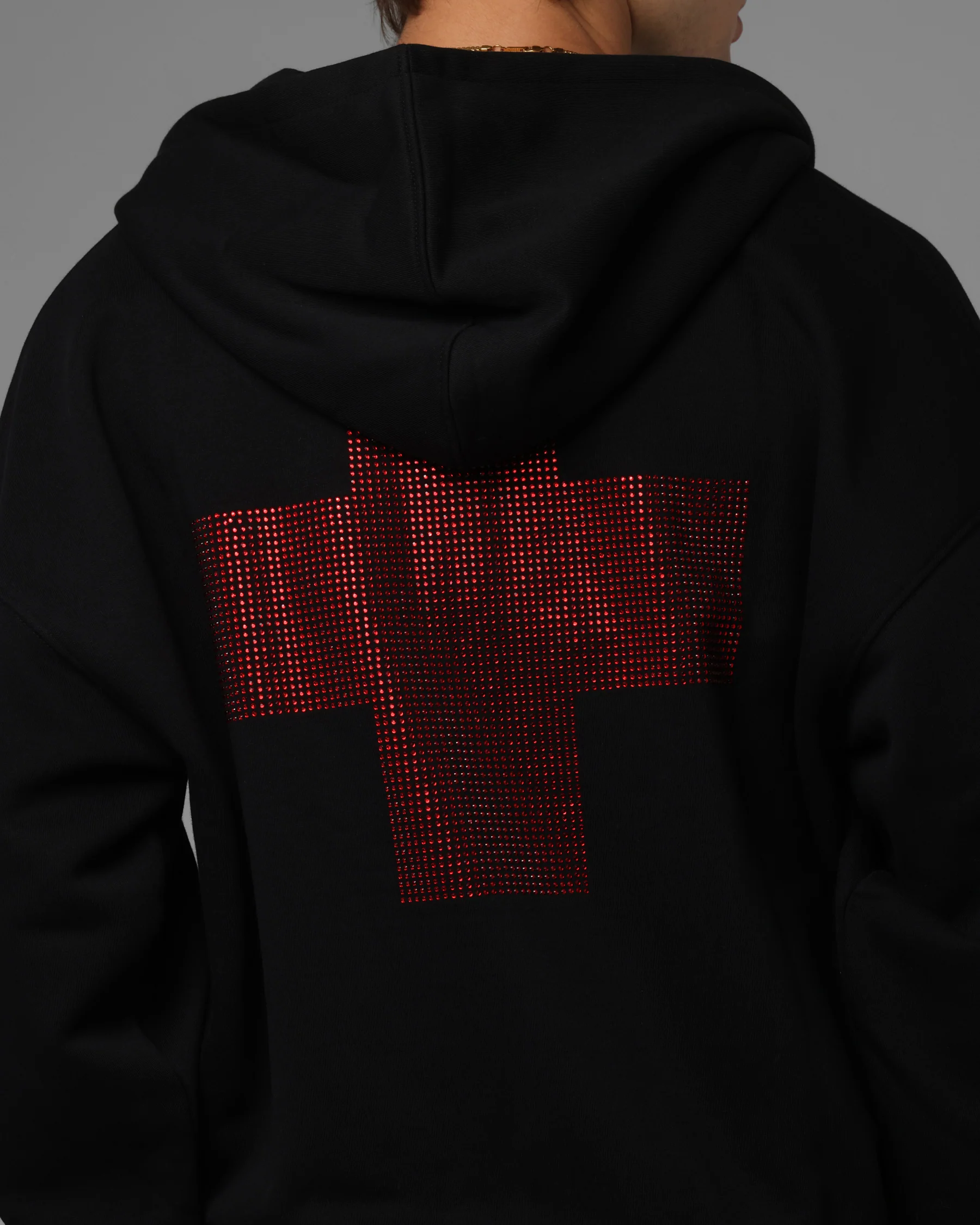 Loiter Drop Out Zip Hoodie Black