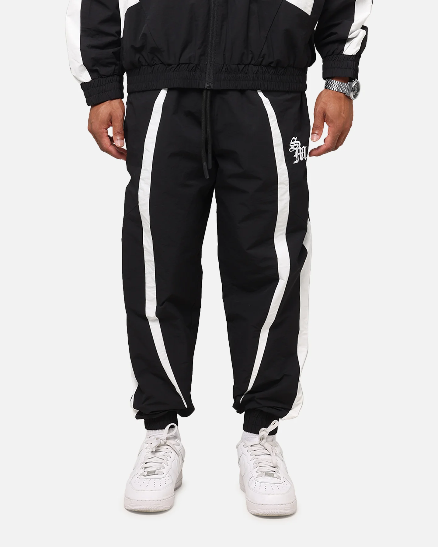 Saint Morta Oblivioin Nylon Track Joggers Black/White