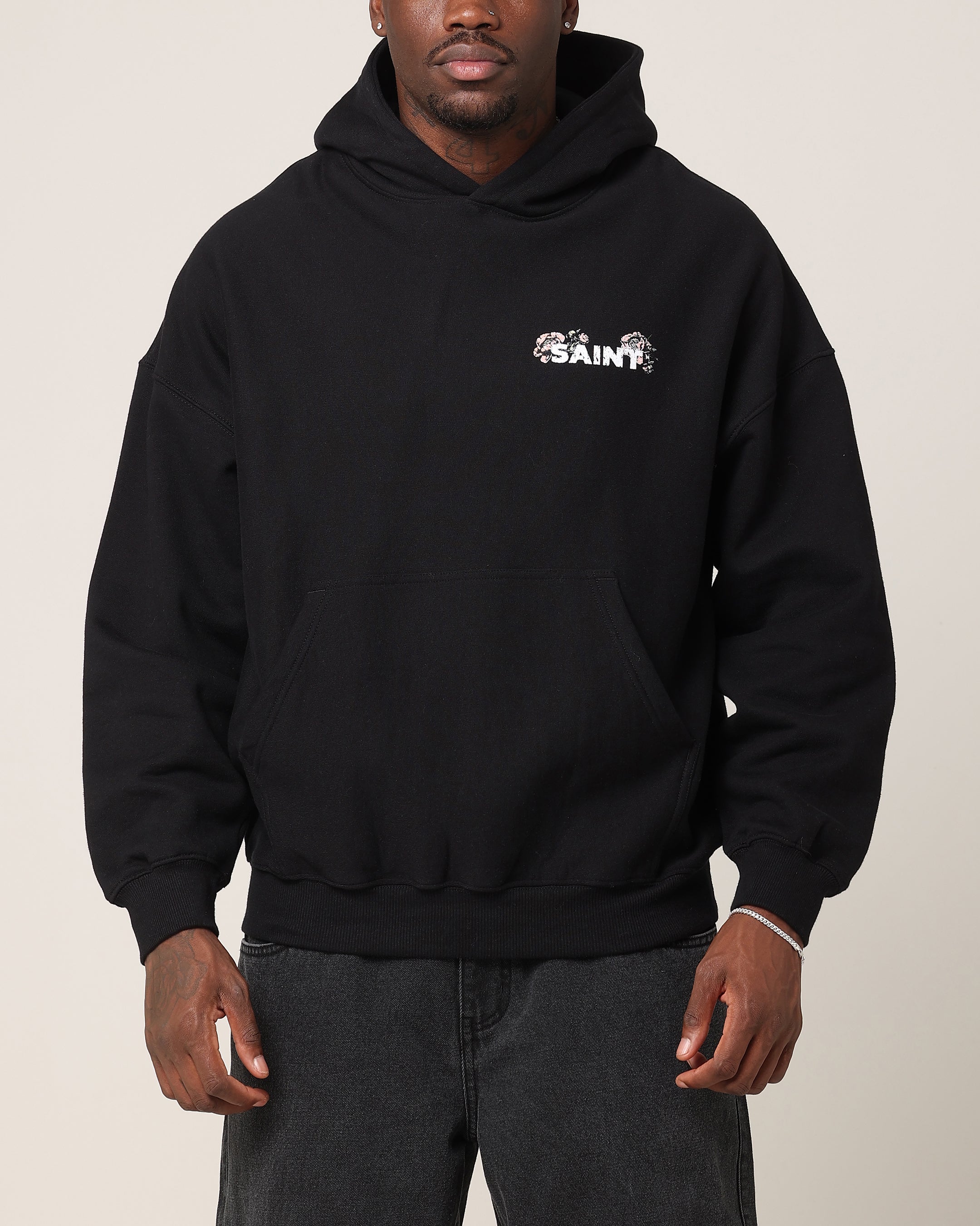 Saint Morta Wildflower Hoodie Black
