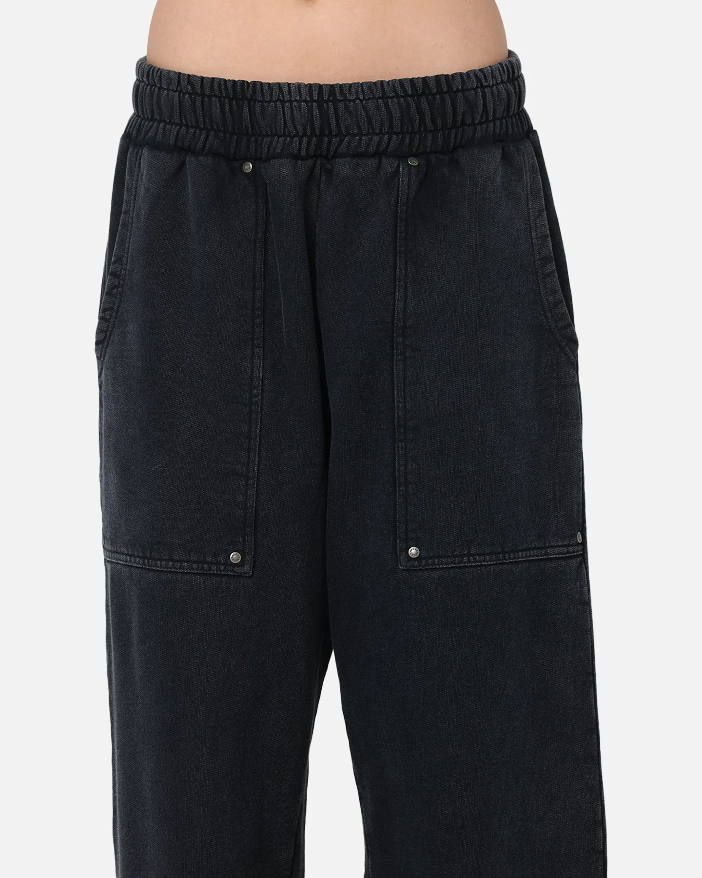 Carre Rivet Trackpants Charcoal