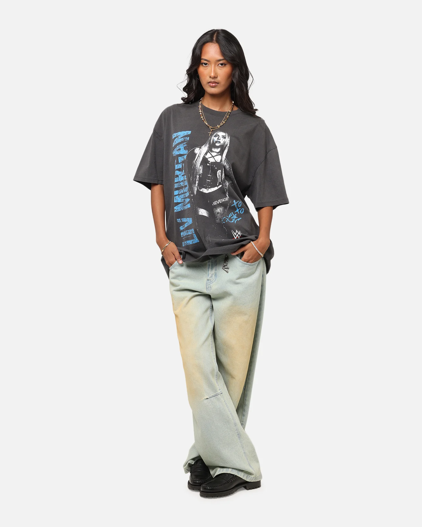 Culture Kings X WWE Liv Morgan Heavyweight T-Shirt Black Wash