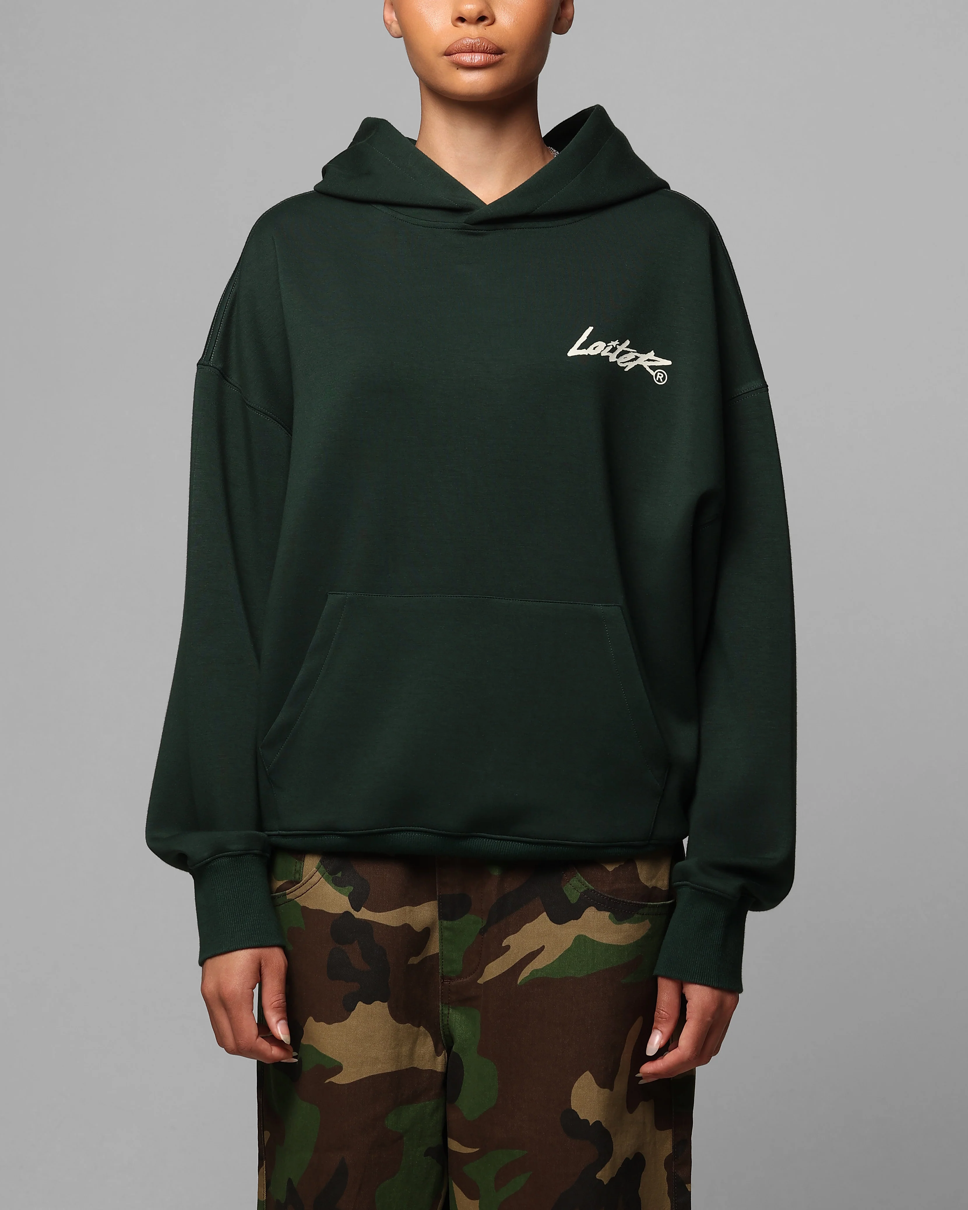 Loiter Chroma Premium Hoodie Dark Green