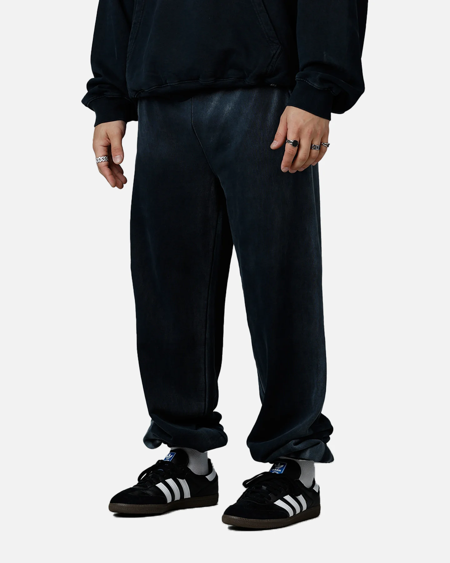 American Thrift Jogger Pants Washed Black