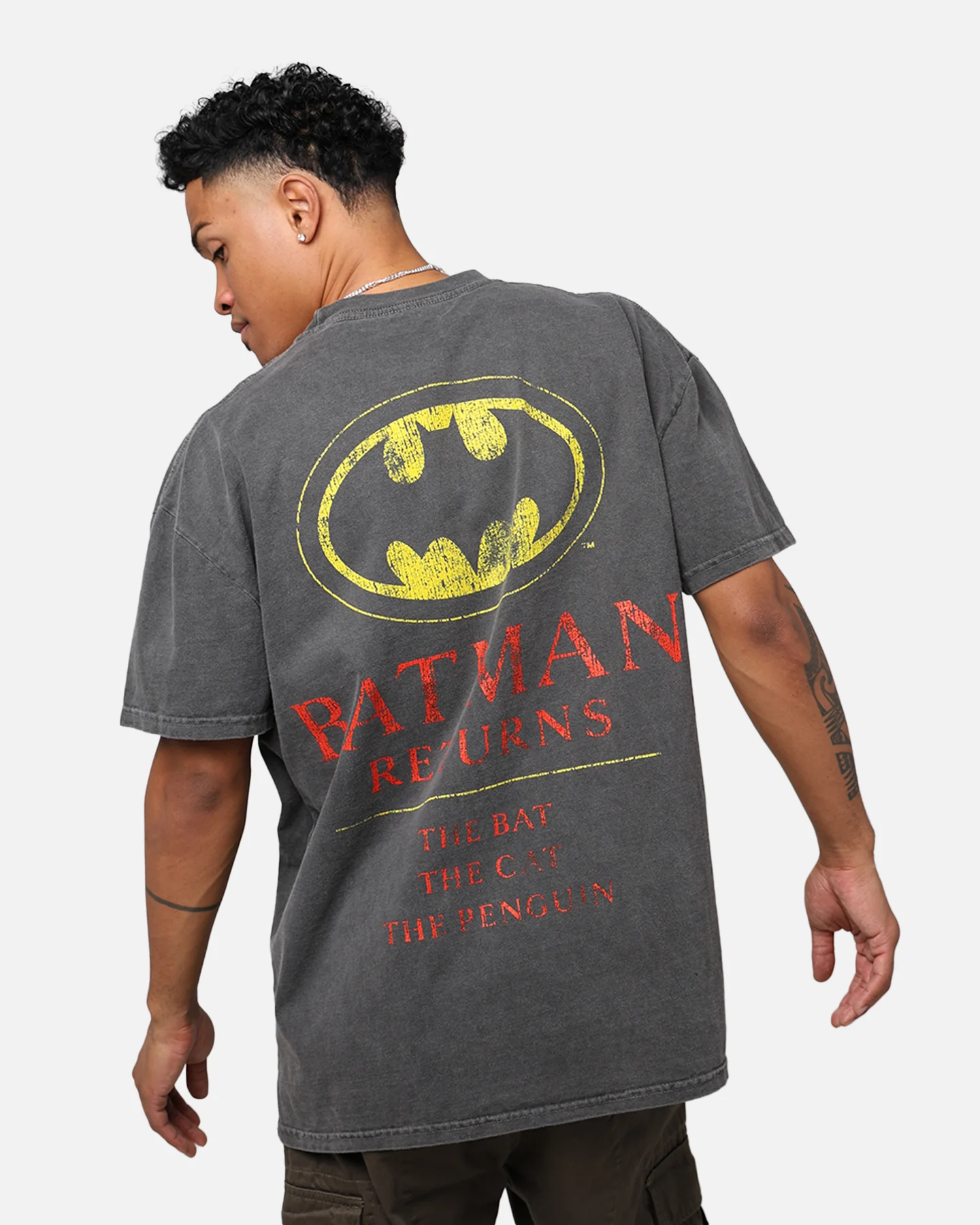 American Thrift X DC '92 Batman Heavyweight Vintage T-Shirt Washed Black