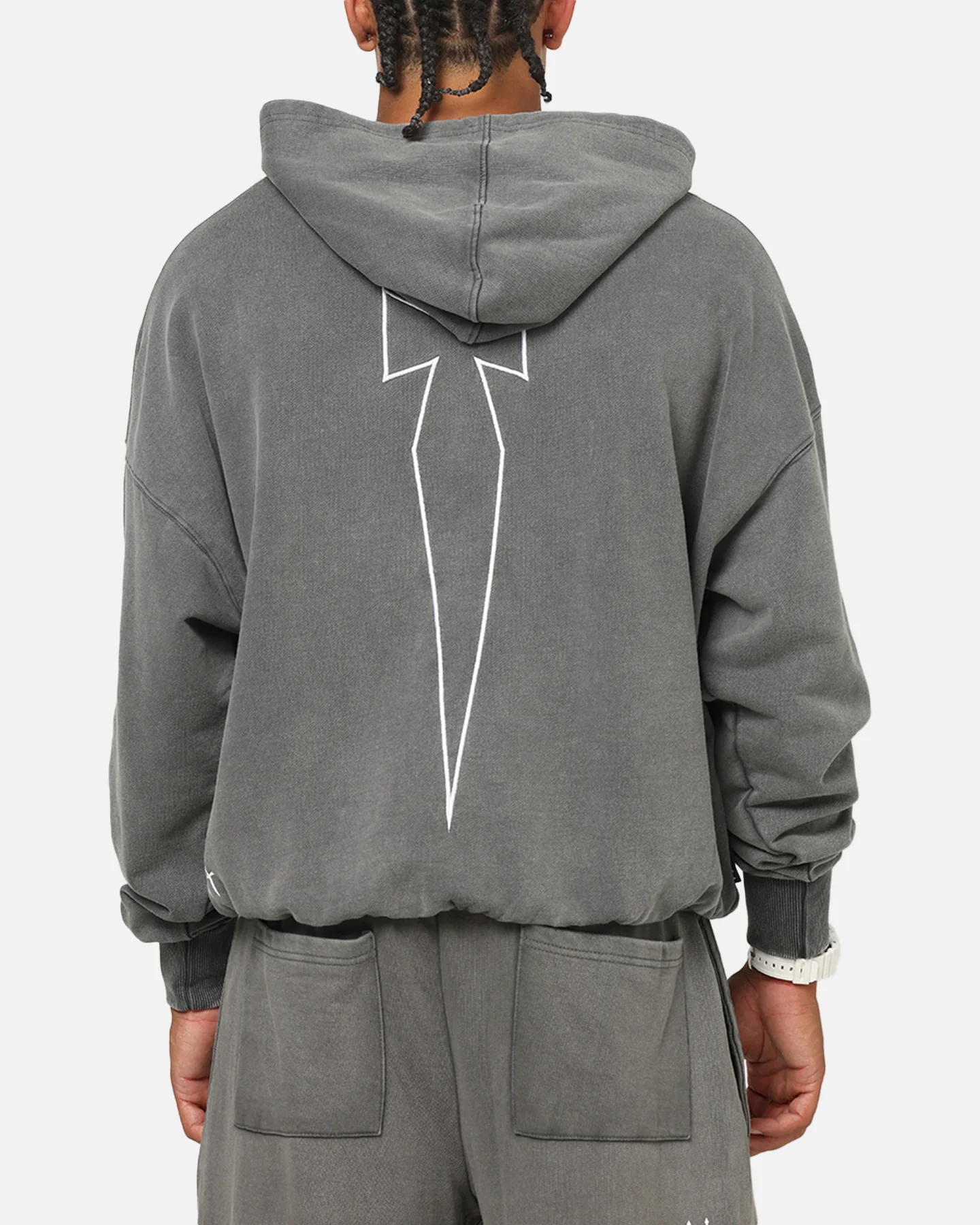 Saint Morta Athltc Hoodie Washed Charcoal