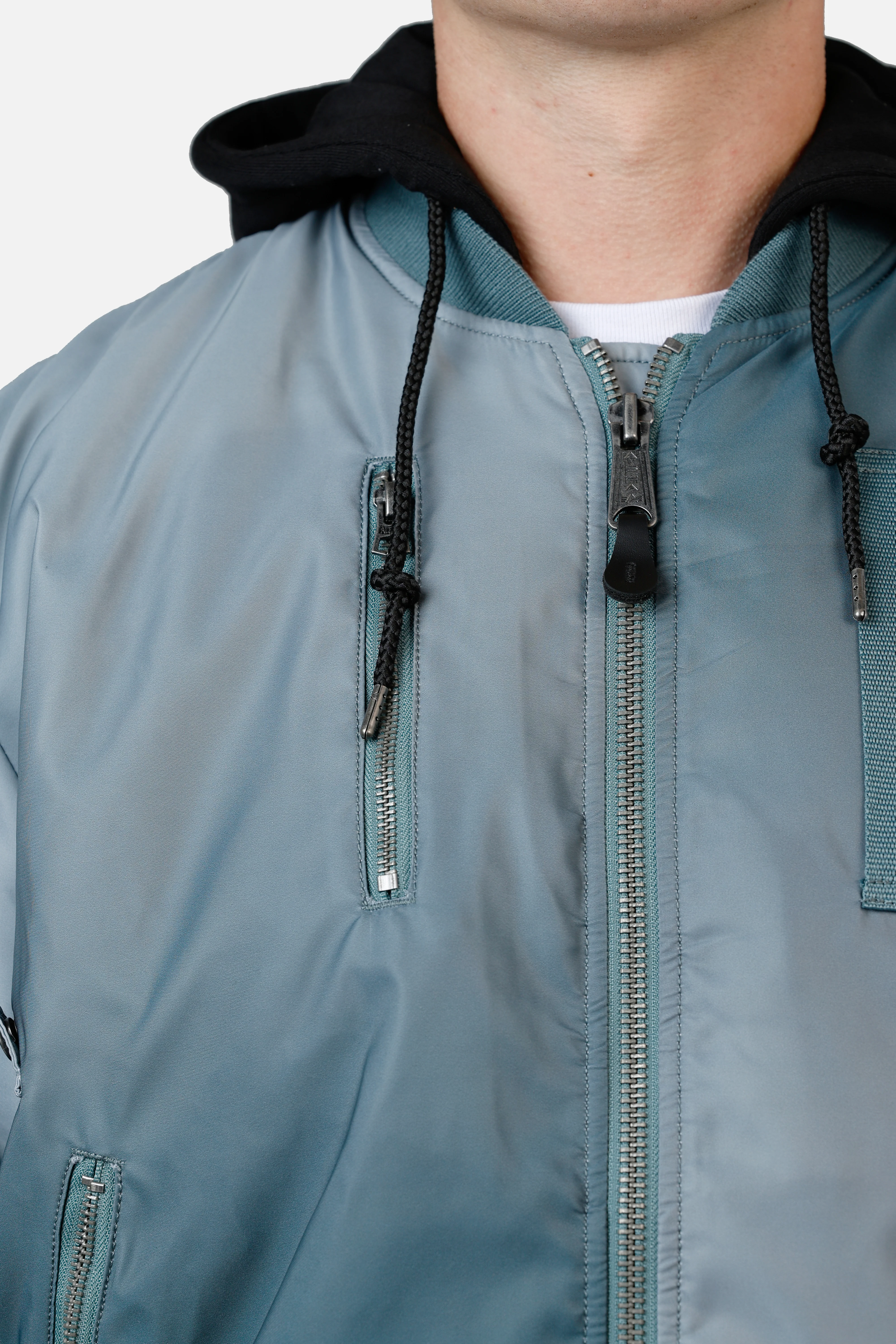 Alpha Industries Gradient Washed Flight Jacket Blue