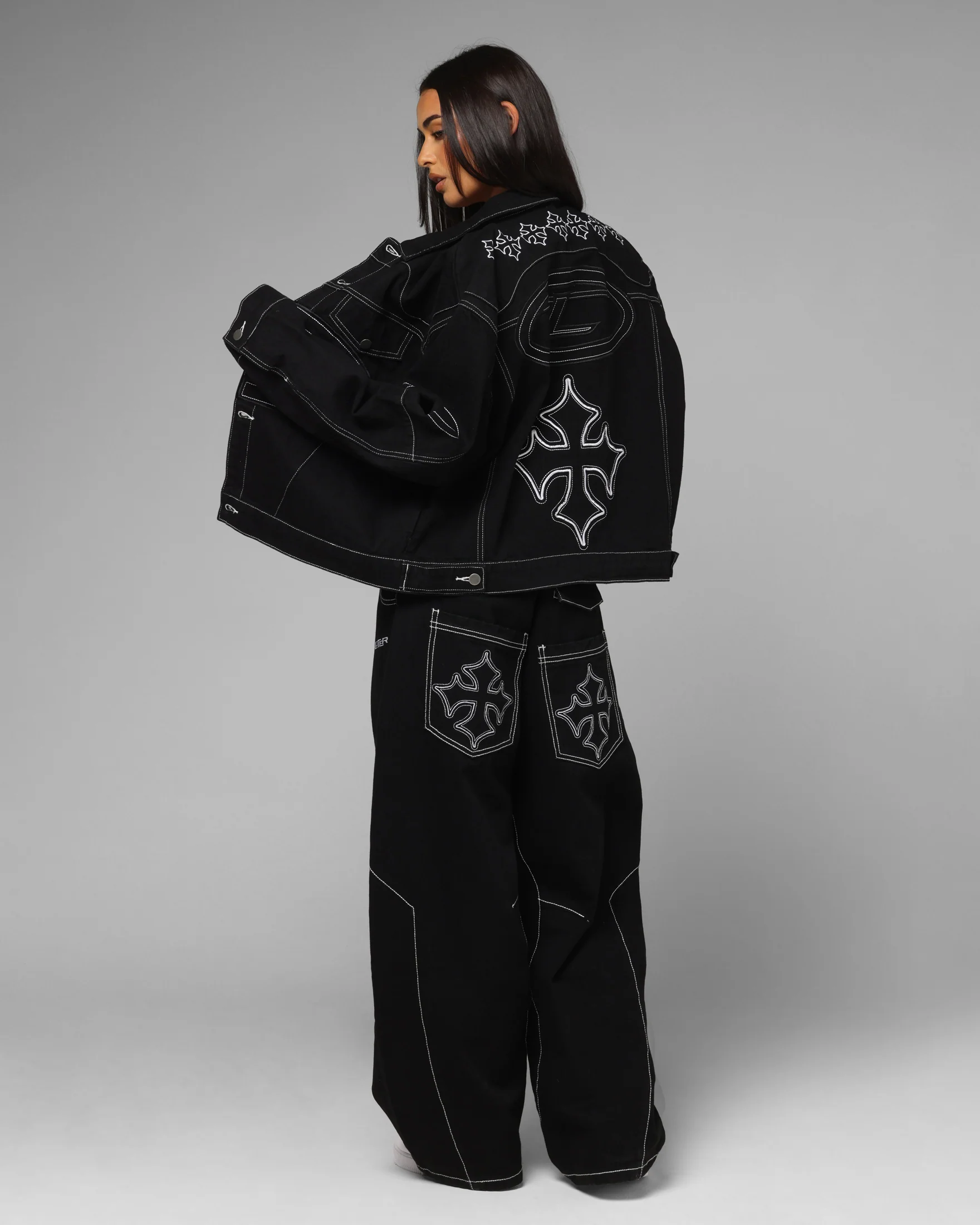 Loiter Daytona Denim Jacket Black