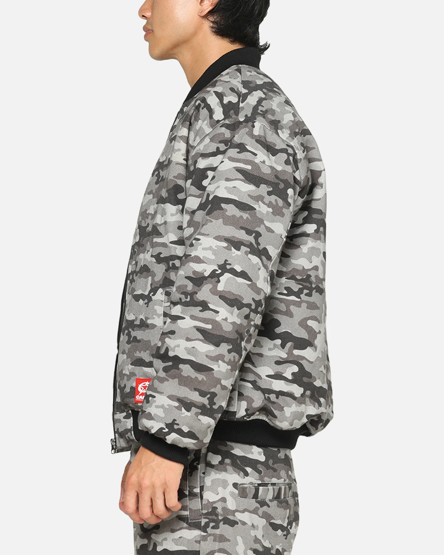 Carre Camo Bomber Jacket Black Camo