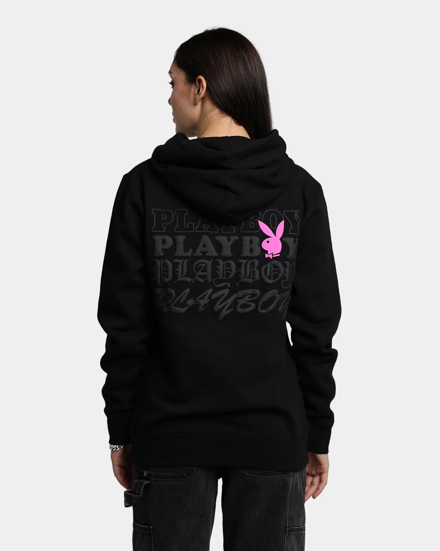 Playboy X Culture Kings Stacked Hoodie Black
