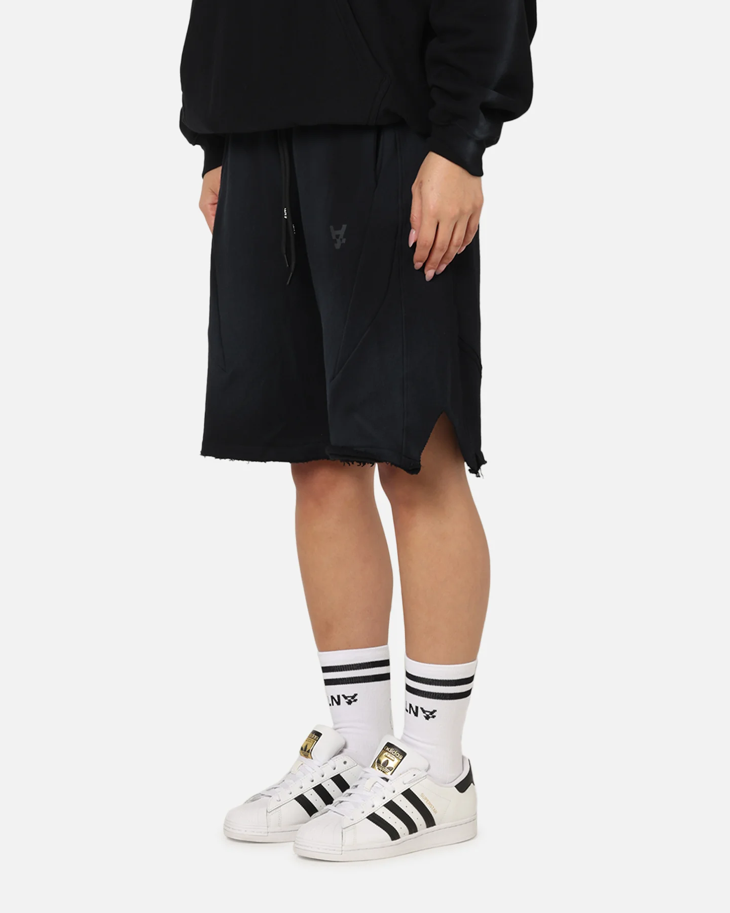 The Anti Order Apocalypse Sweat Shorts Sunfade Black