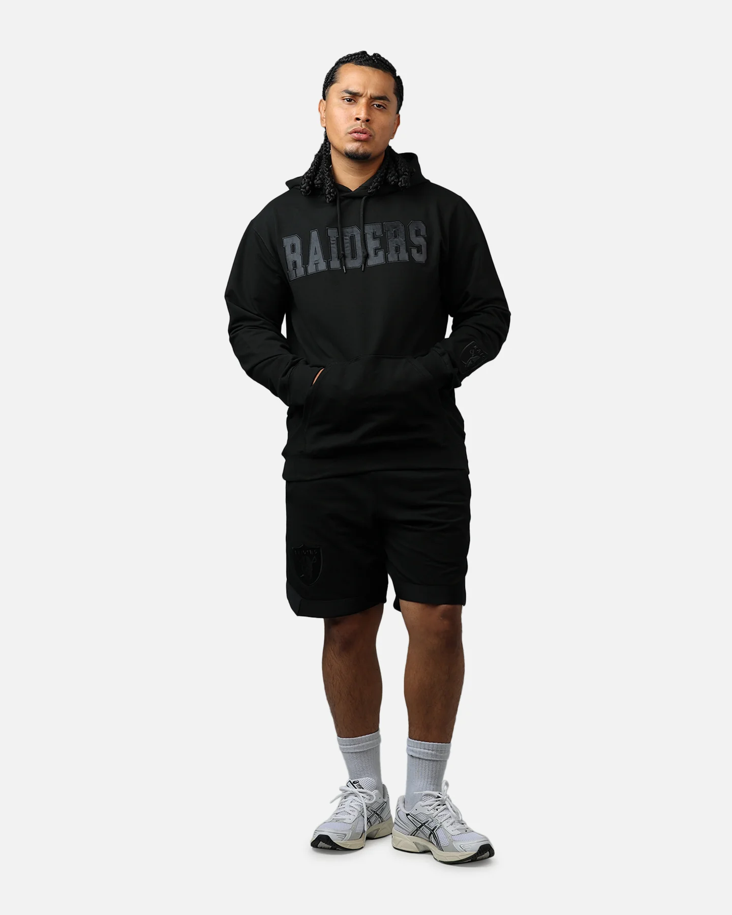 New Era Las Vegas Raiders Logo Select Shorts Black/Black