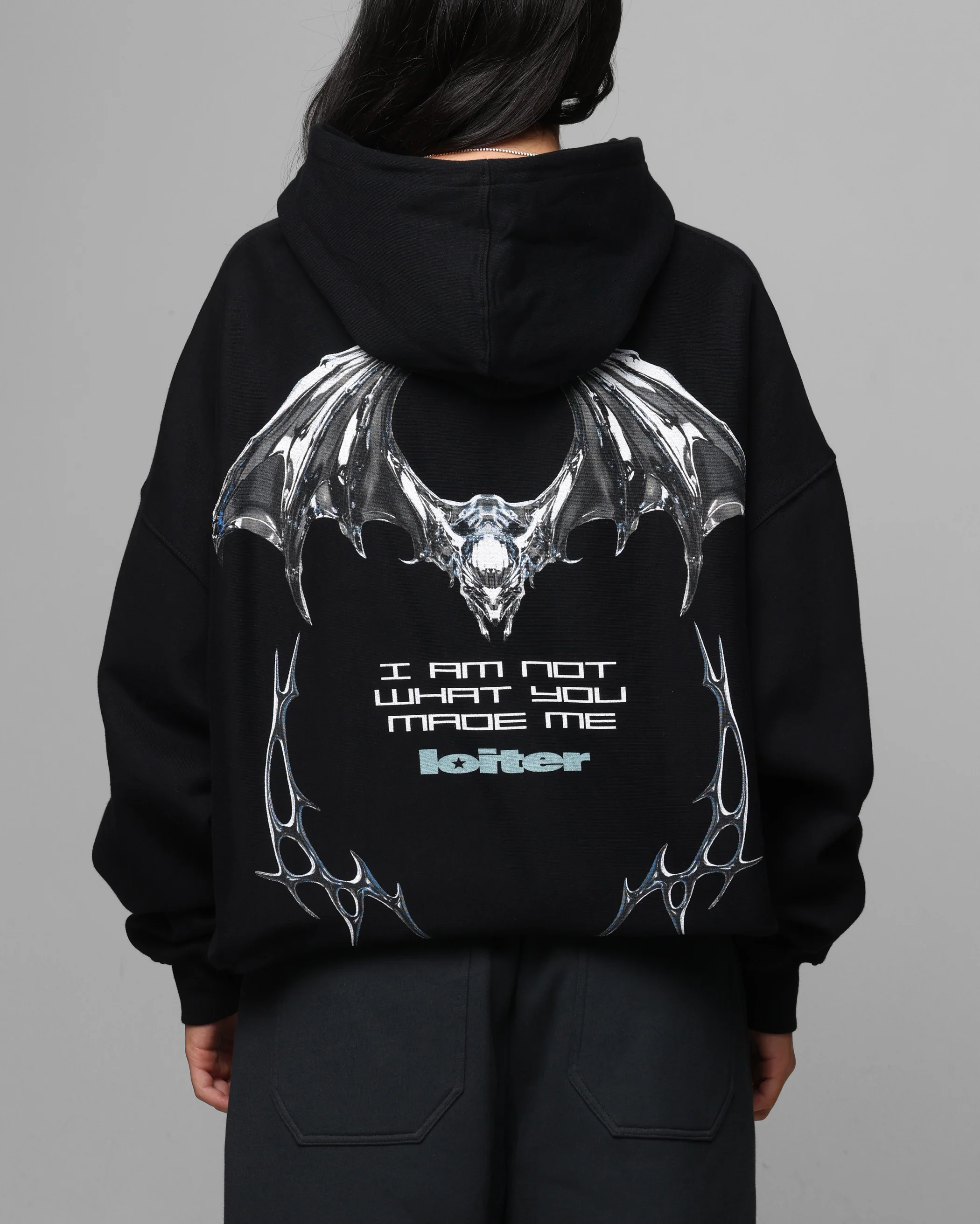 Loiter Chrome Deceiver Hoodie Black