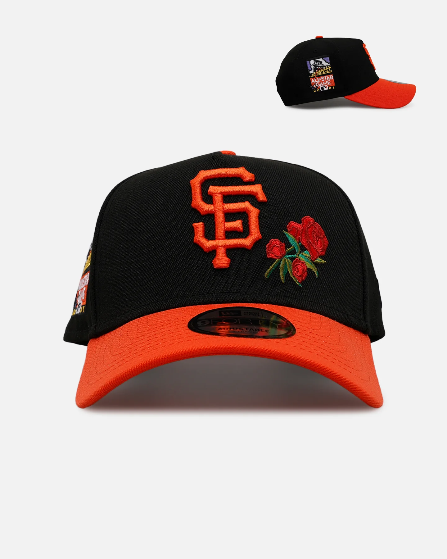 New Era San Francisco Giants 'Official Team Color Rose' 9FORTY A-Frame Snapback Official Team Color