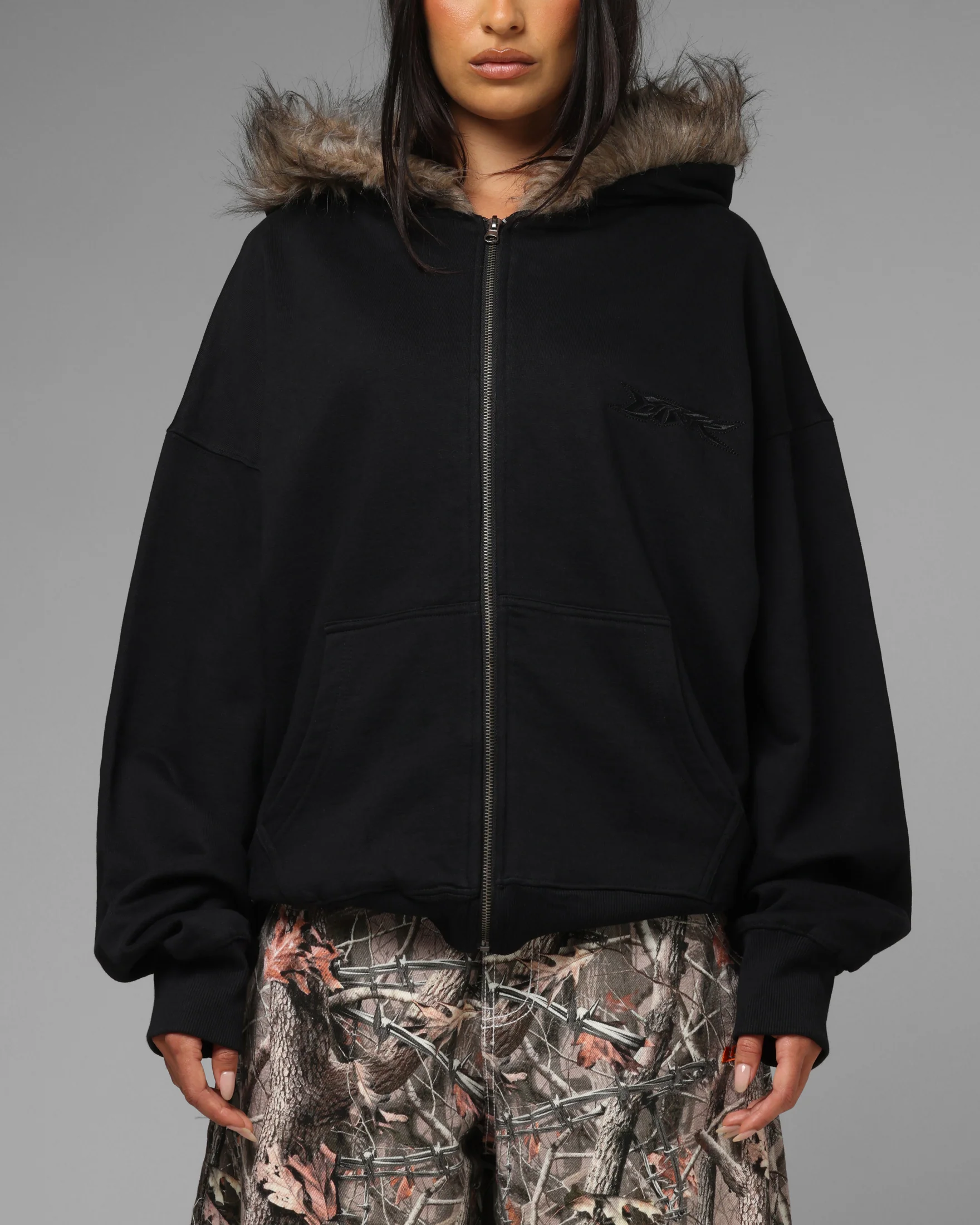 Loiter Purity Zip Hoodie Black