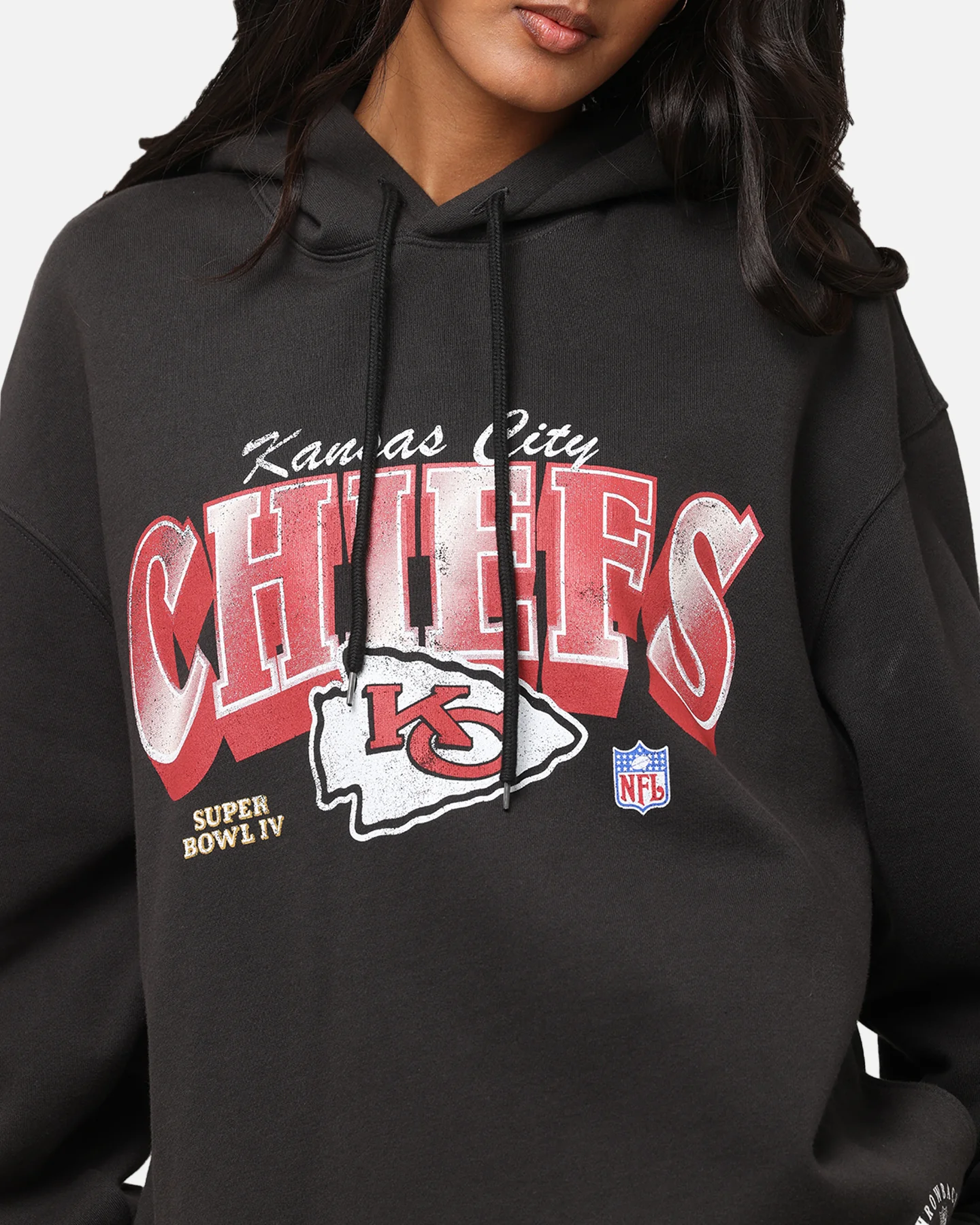 Mitchell & Ness Kansas City Chiefs Arch Hoodie Faded Black