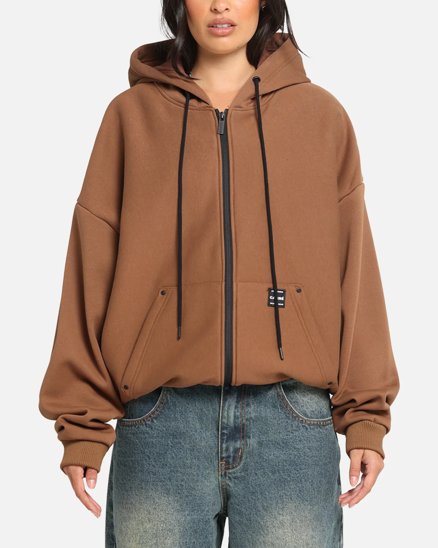 Carre Weatherwear Hoodie Brown