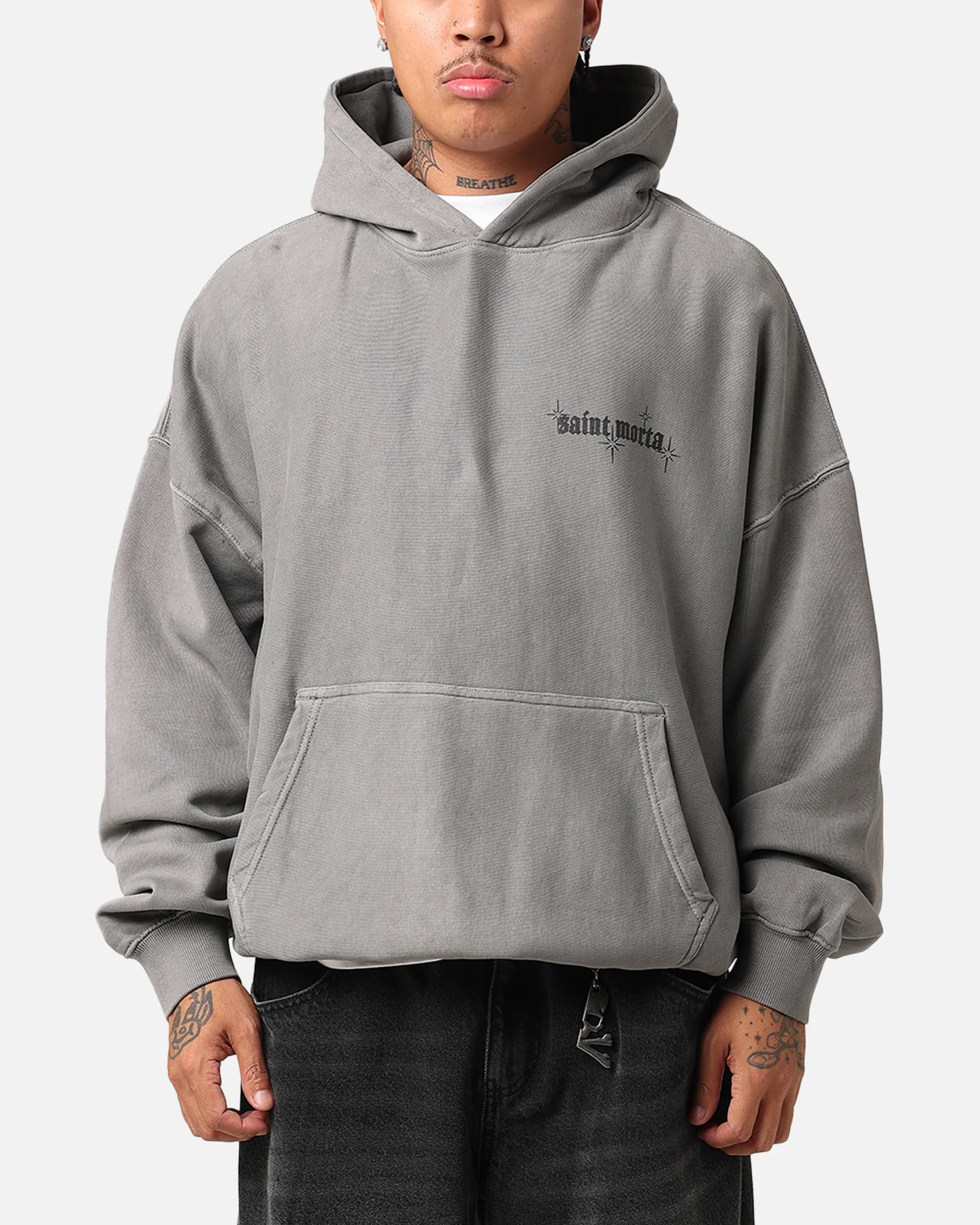 Saint Morta Ethereal Hoodie Washed Charcoal