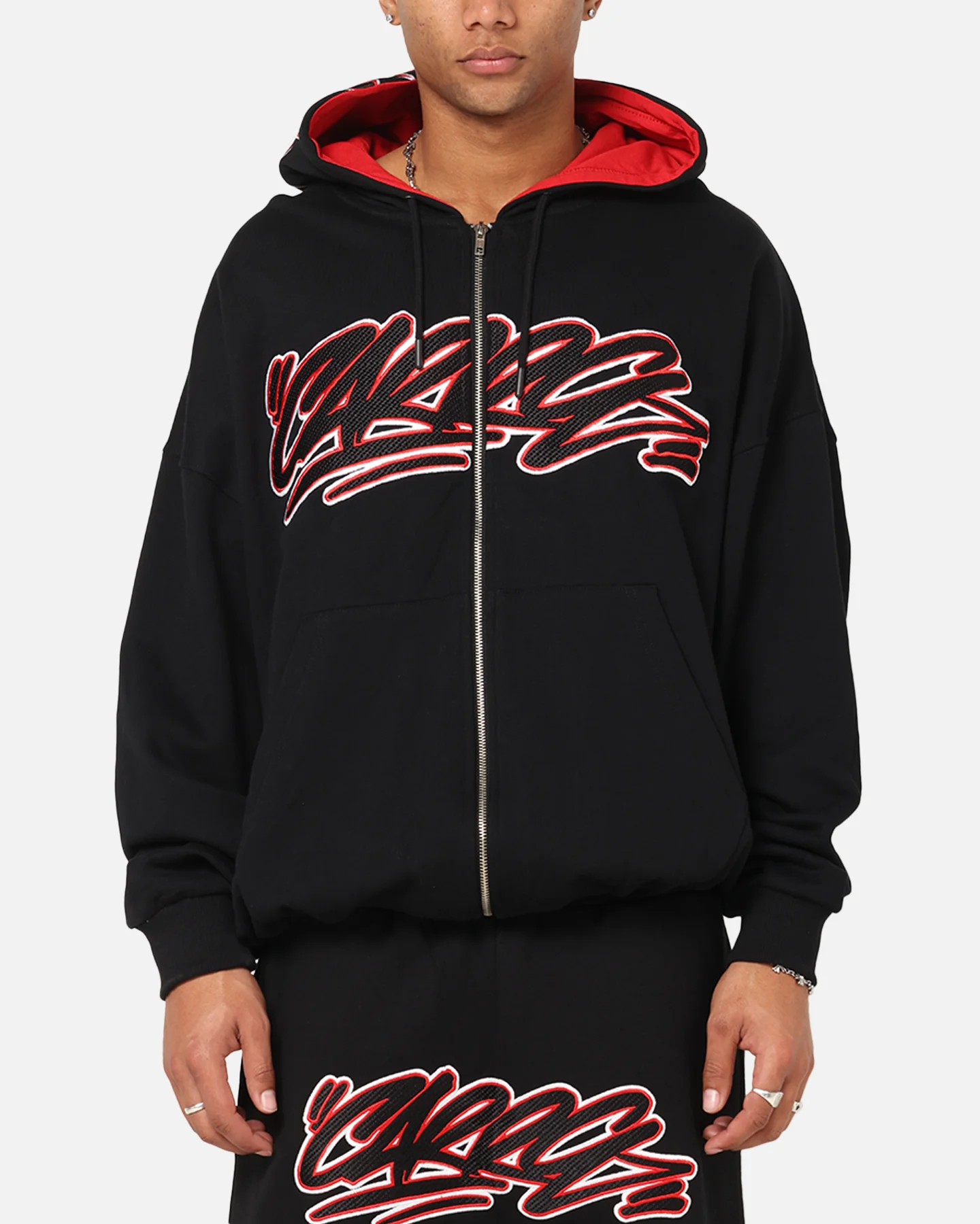 Carre Terrace Zip Hoodie Black